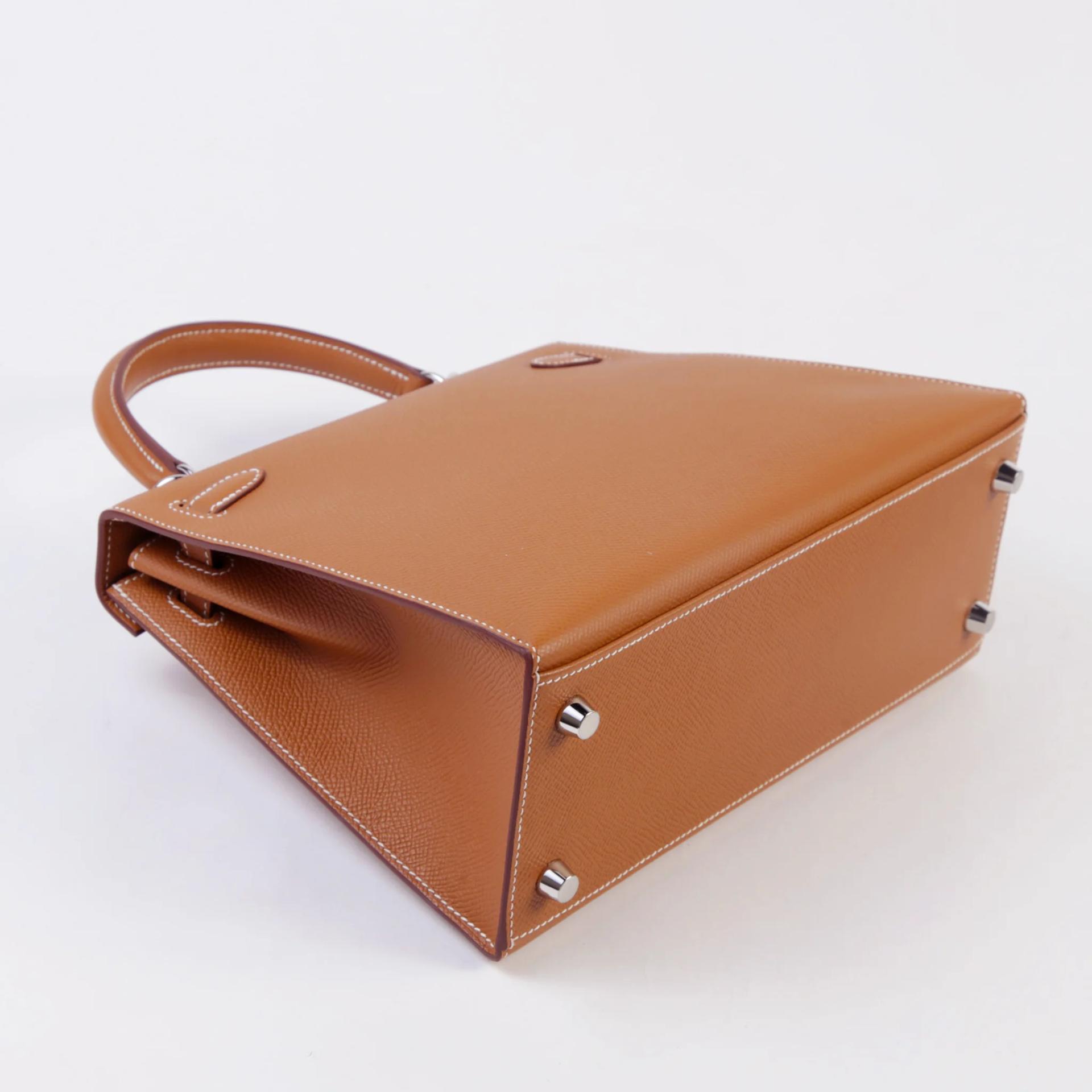 ランク NS 未使用品 HERMÈS エルメス ケリー25 セリエ ゴールド (37) エプソン シルバー金具 B刻印 (2023) - 6