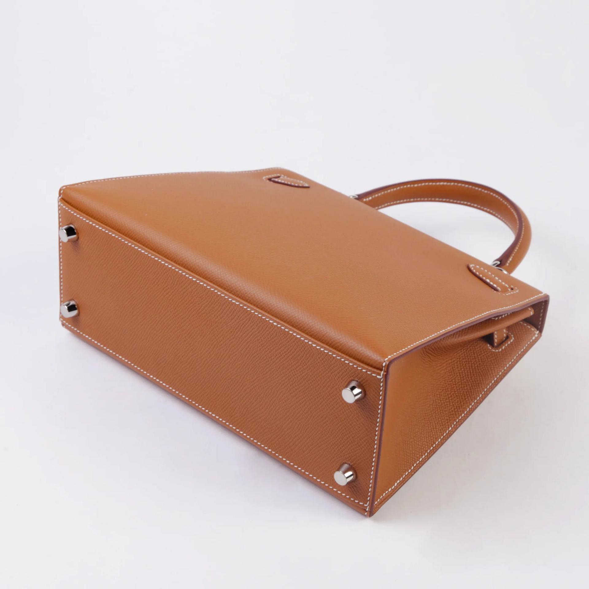 ランク NS 未使用品 HERMÈS エルメス ケリー25 セリエ ゴールド (37) エプソン シルバー金具 B刻印 (2023) - 7