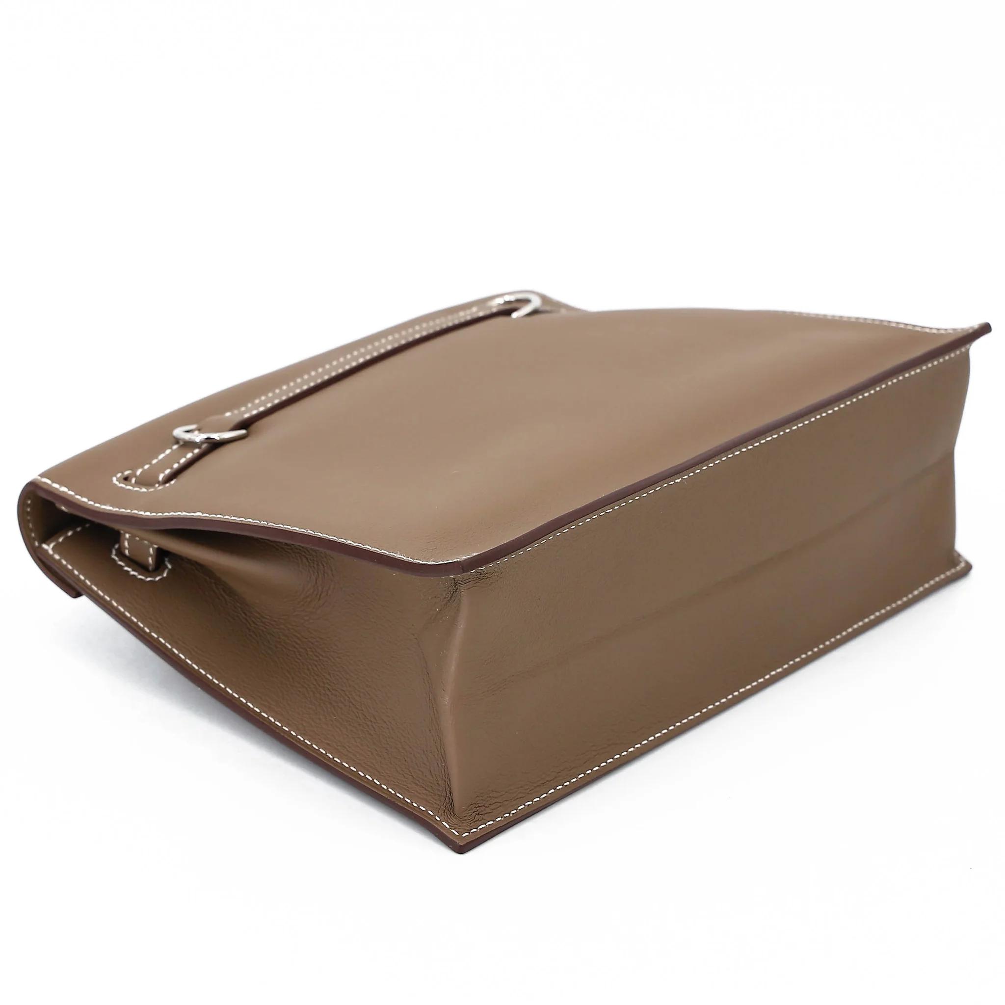 Brand New ( Rank N ) HERMÈS Kelly Danse Etoupe (18) Swift Palladium hardware K (2025) - 6
