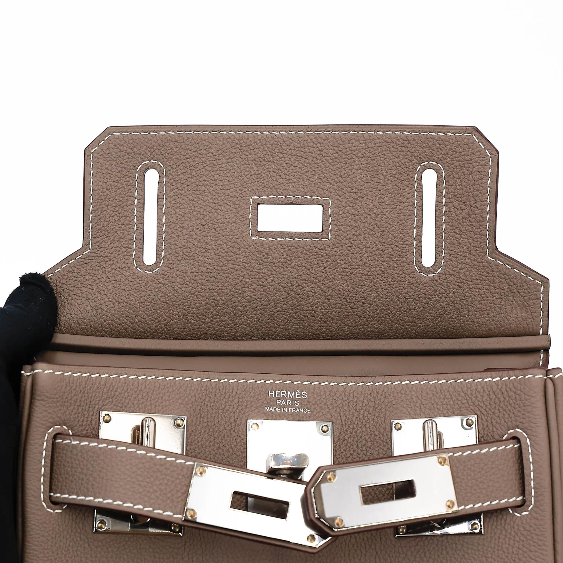 Unused ( Rank NS ) HERMÈS Hac a Dos PM Etoupe (18) Togo Palladium hardware W (2024) - 15