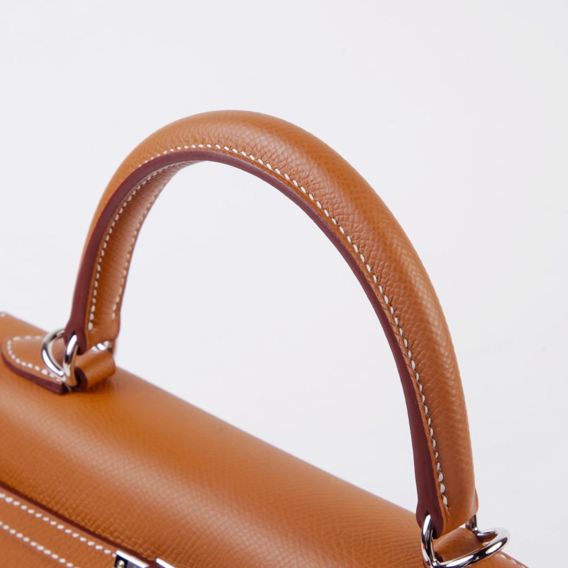 ランク NS 未使用品 HERMÈS エルメス ケリー25 セリエ ゴールド (37) エプソン シルバー金具 B刻印 (2023) - 3