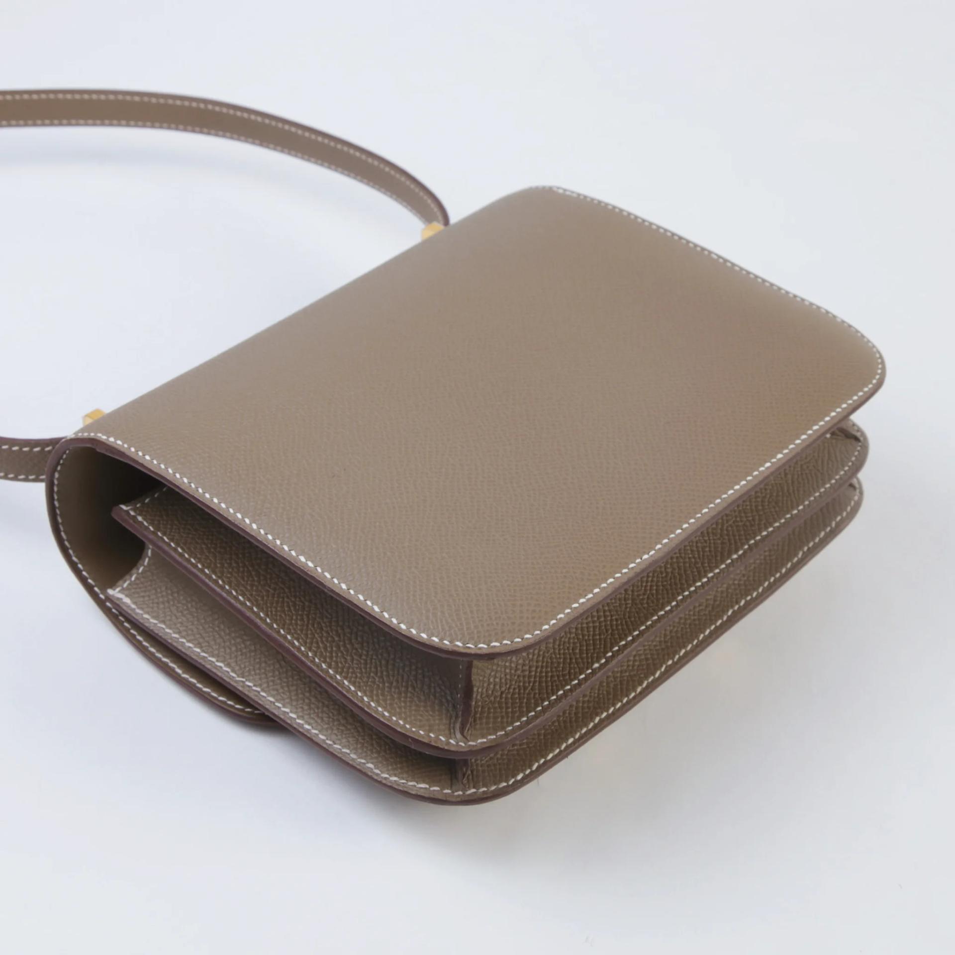 ランク NS 未使用品 HERMÈS エルメス コンスタンス ミニ 19 ミラー エトゥープ (18) エプソン ゴールド金具 W刻印 (2024) - 6