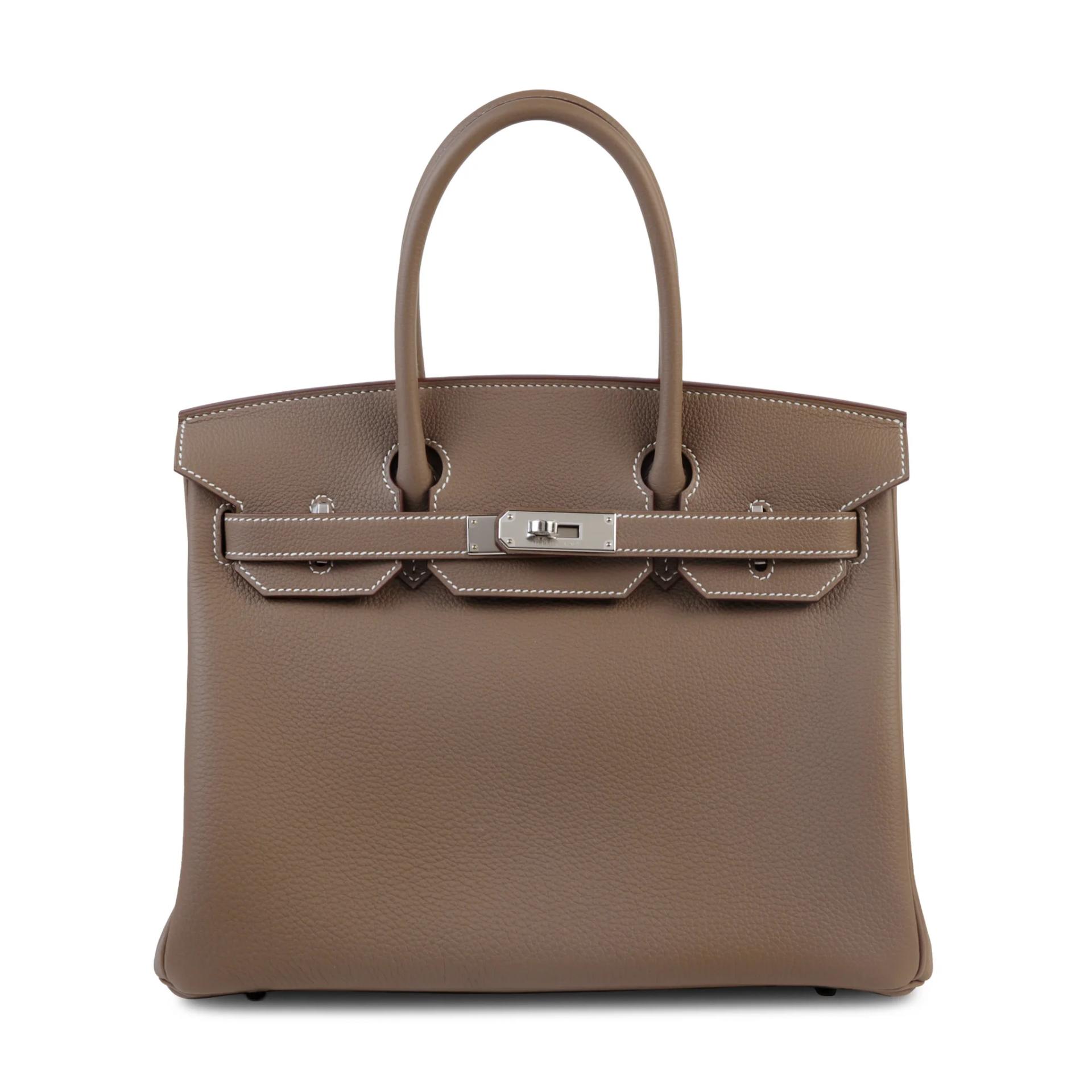 ランク N 新品 HERMÈS エルメス バーキン30 エトゥープ (18) トゴ シルバー金具 G刻印 (2026) - 1