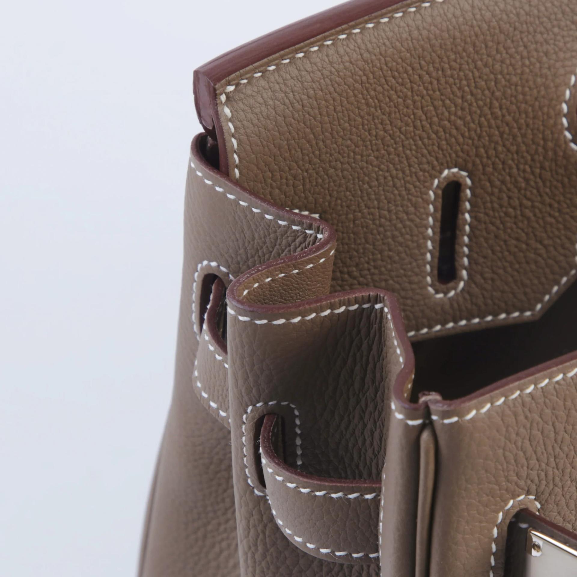 ランク N 新品 HERMÈS エルメス バーキン30 エトゥープ (18) トゴ シルバー金具 G刻印 (2026) - 12