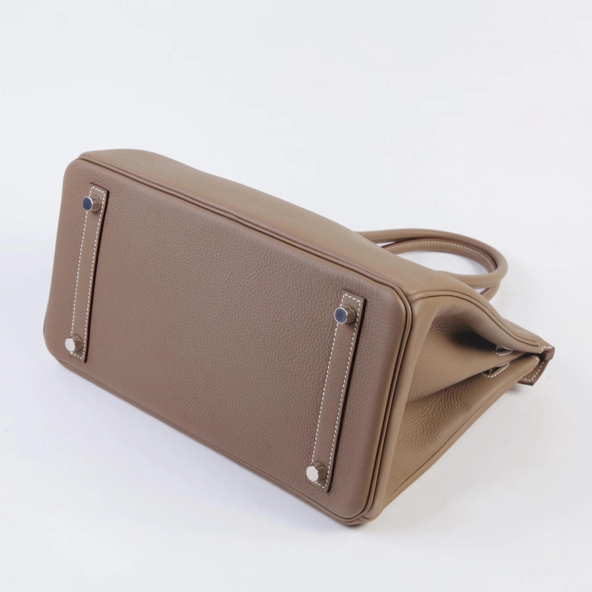 ランク N 新品 HERMÈS エルメス バーキン30 エトゥープ (18) トゴ シルバー金具 G刻印 (2026) - 7