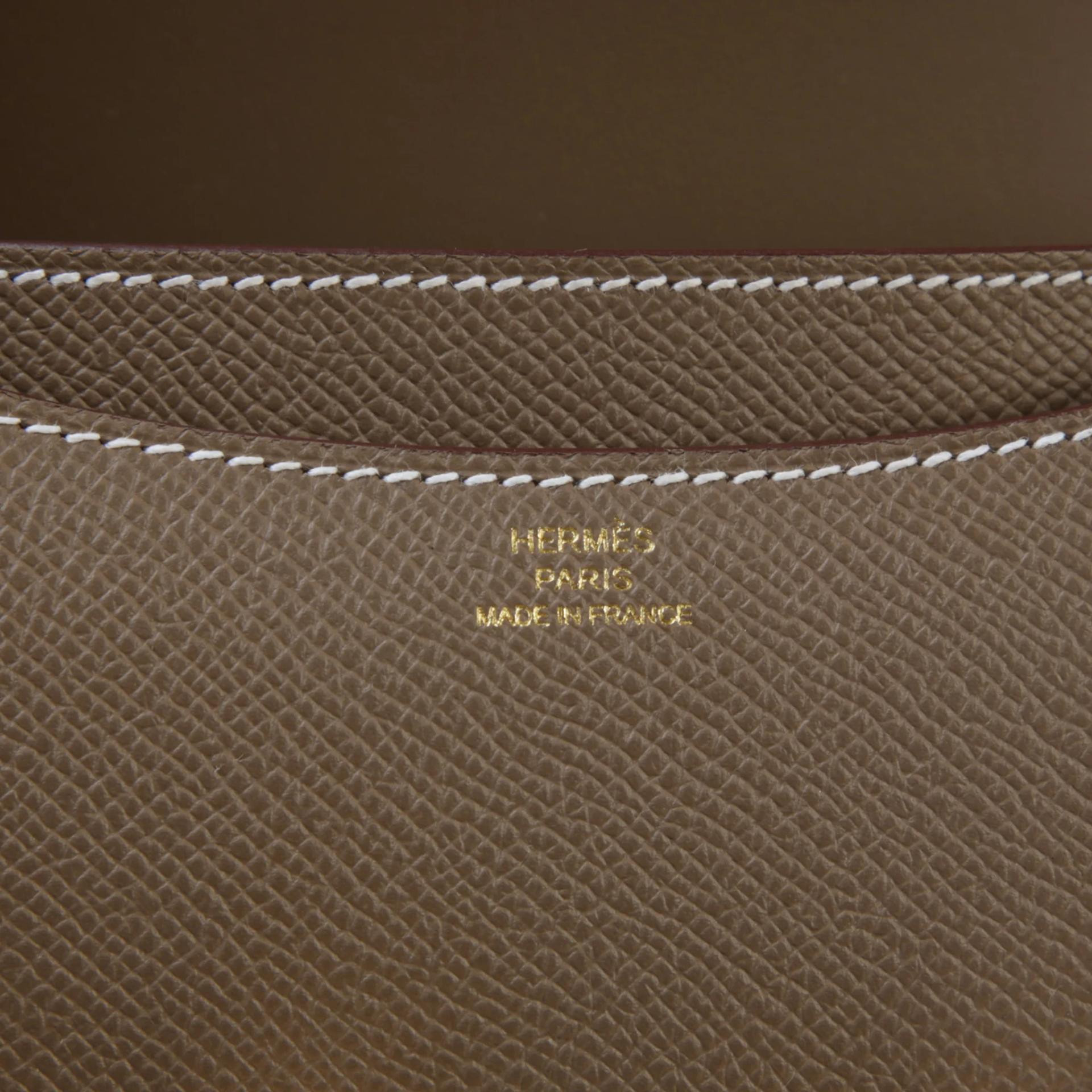 ランク NS 未使用品 HERMÈS エルメス コンスタンス ミニ 19 ミラー エトゥープ (18) エプソン ゴールド金具 W刻印 (2024) - 10