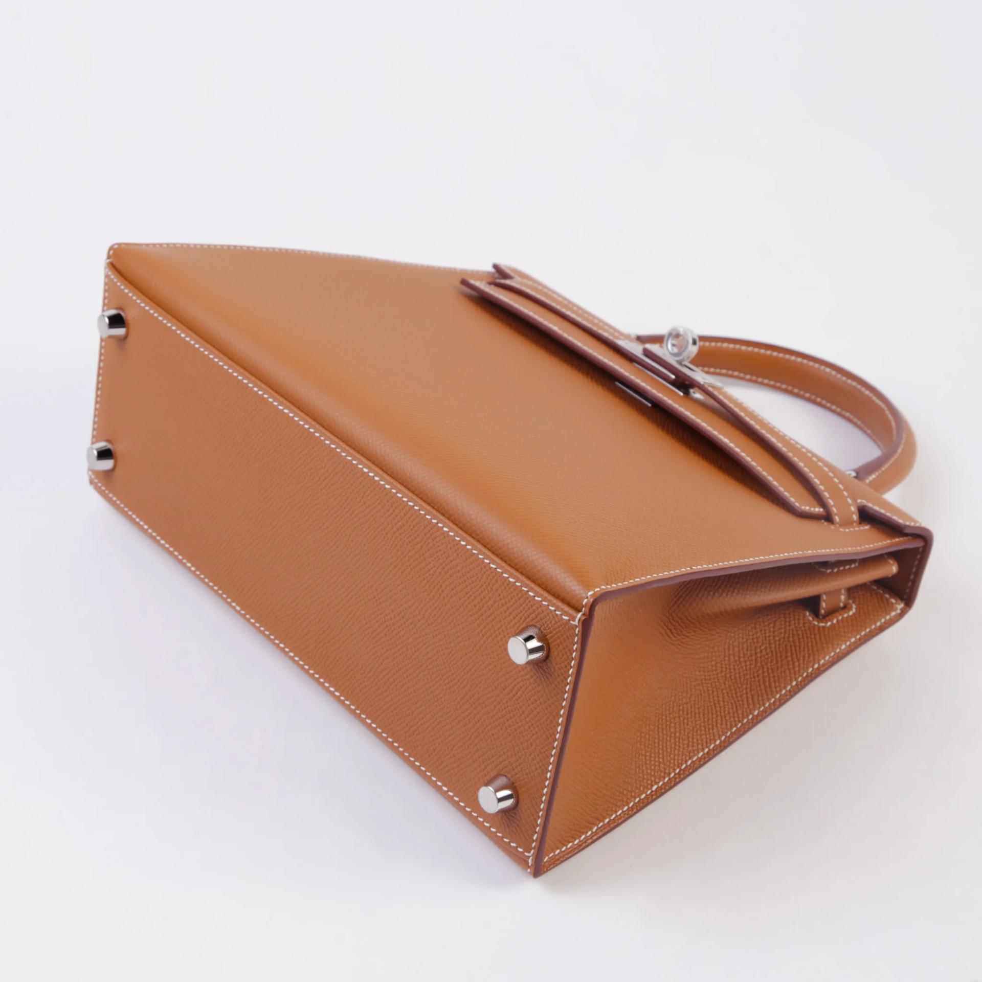 ランク NS 未使用品 HERMÈS エルメス ケリー25 セリエ ゴールド (37) エプソン シルバー金具 B刻印 (2023) - 5