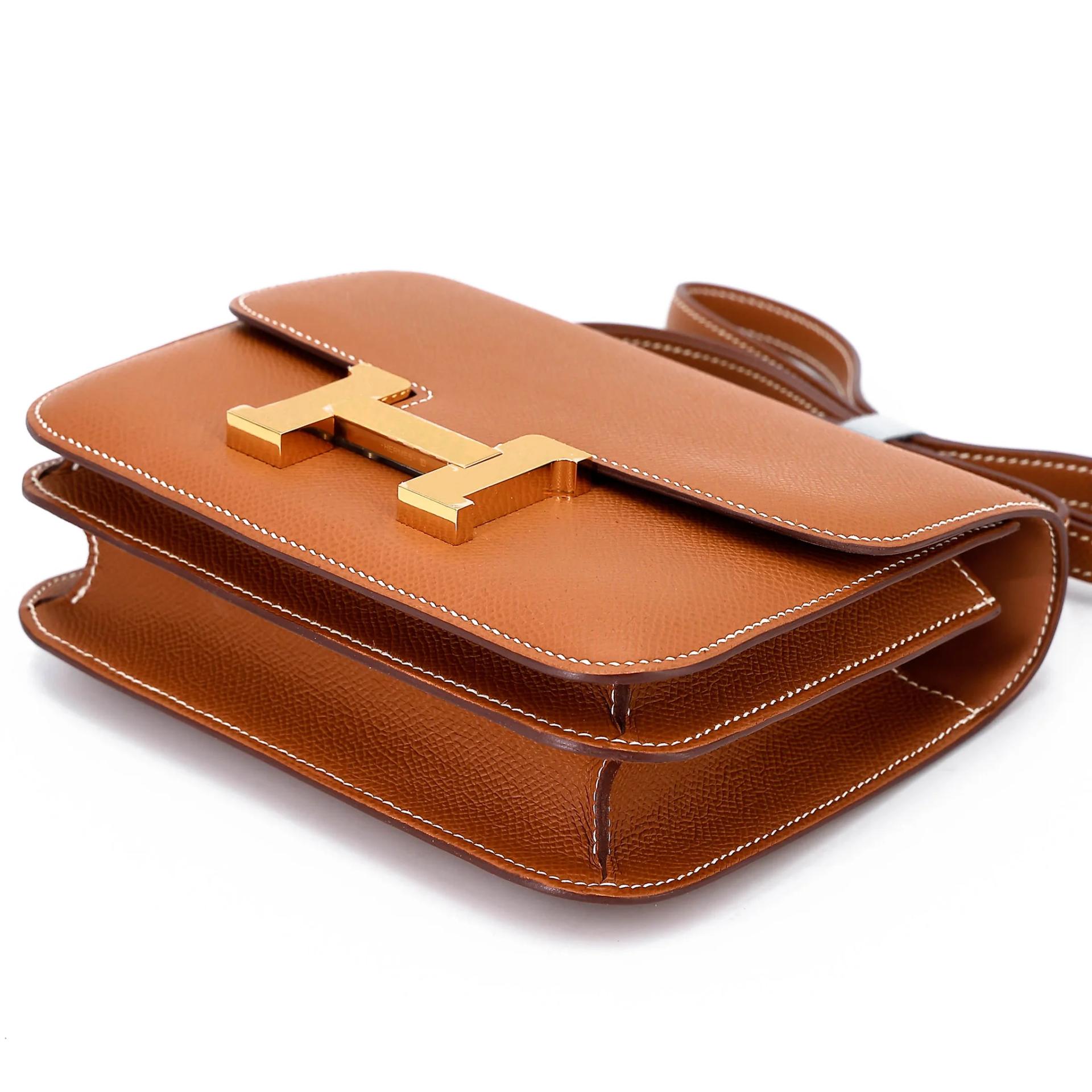 ランク SA HERMÈS エルメス コンスタンス3 ミニ ゴールド (37) エプソン ゴールド金具 U刻印 (2022) - 5