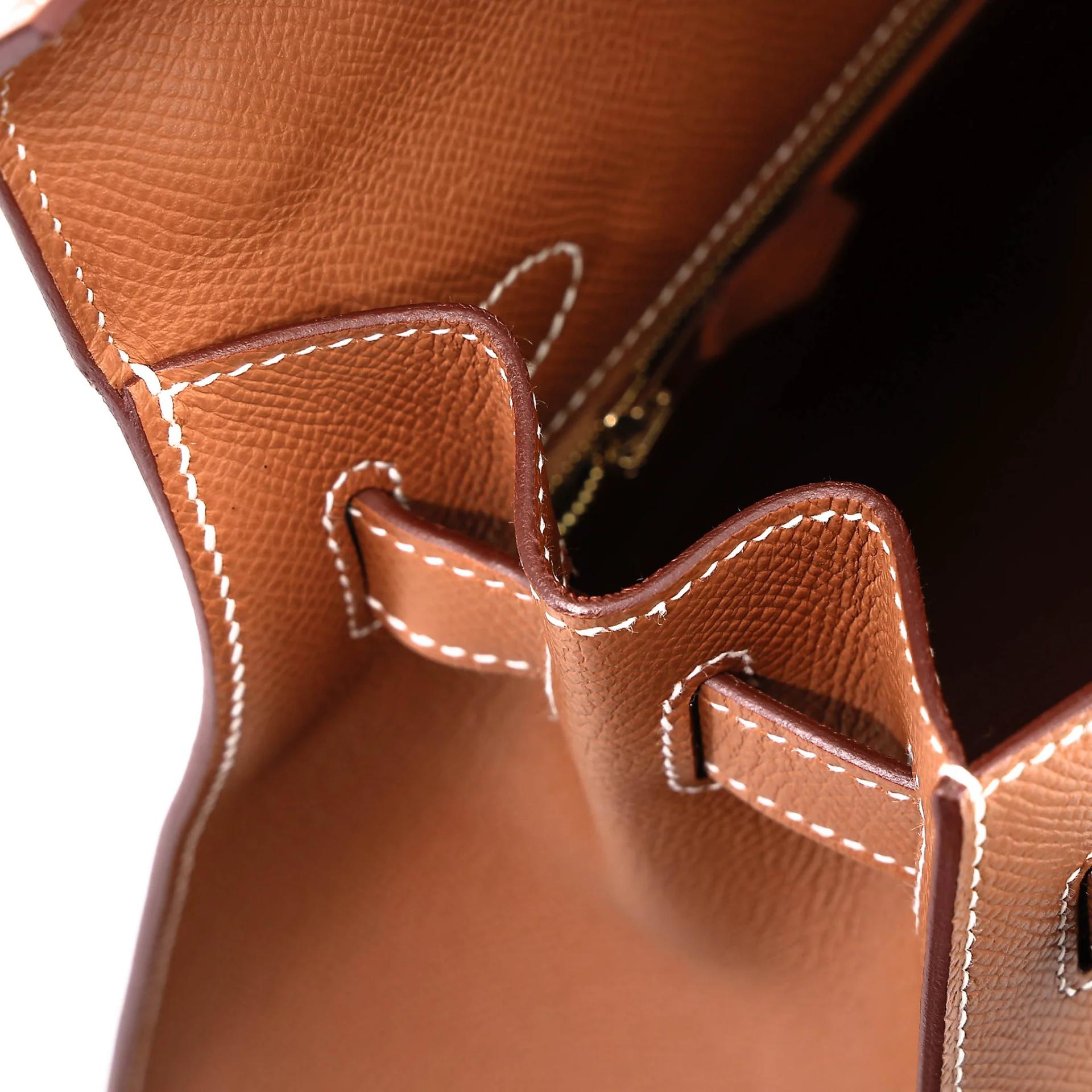 Very Good ( Rank A) HERMÈS Kelly 32 Sellier Gold (37) Epsom Gold hardware B (2023) - 22