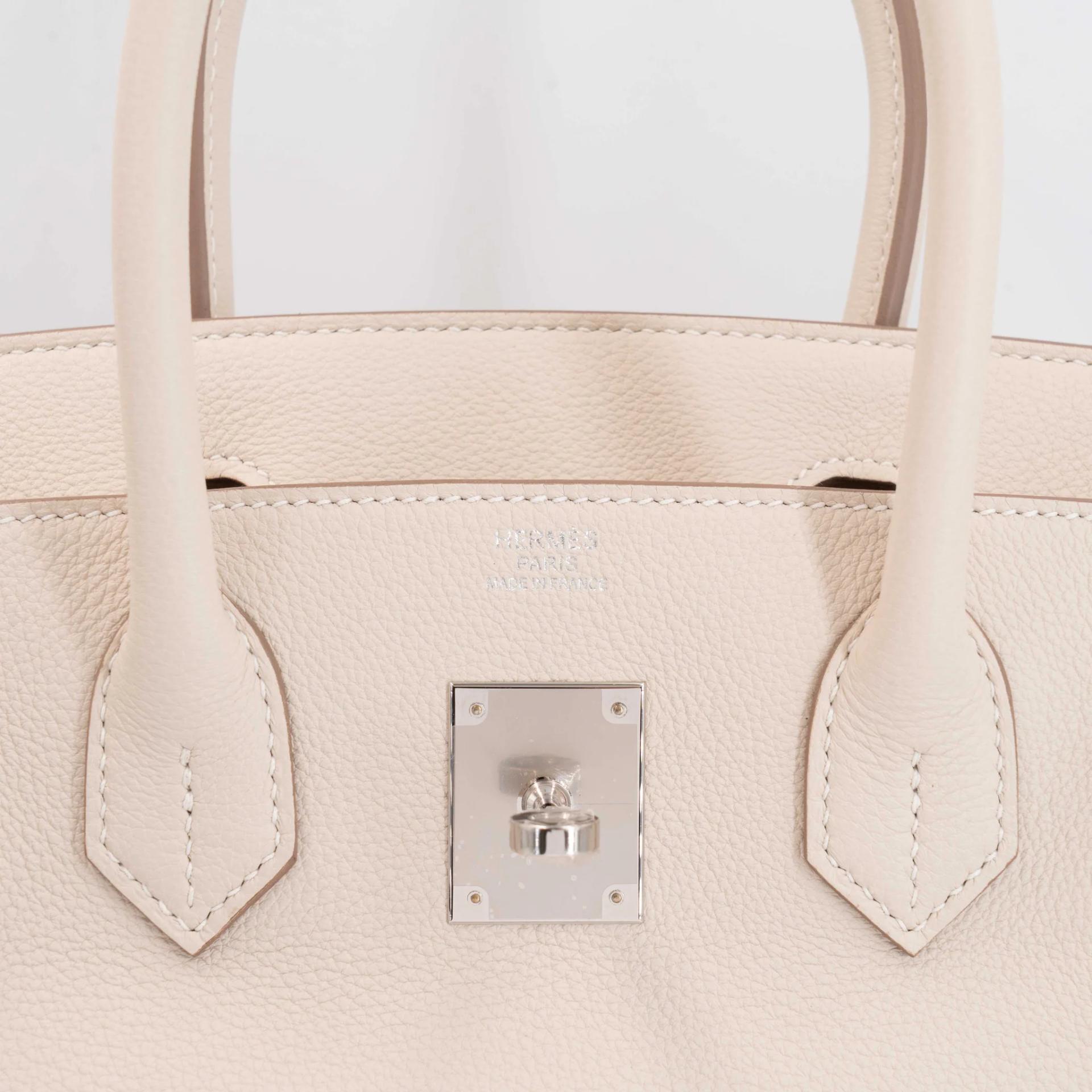 Brand New ( Rank N ) HERMÈS Birkin 30 Craie (10) Togo Palladium hardware K (2025) - 10