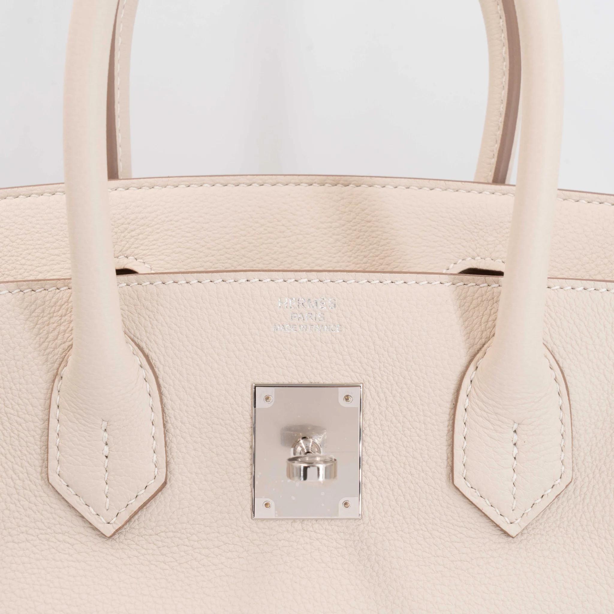 Brand New ( Rank N ) HERMÈS Birkin 30 Craie (10) Togo Palladium hardware K (2025) - 10