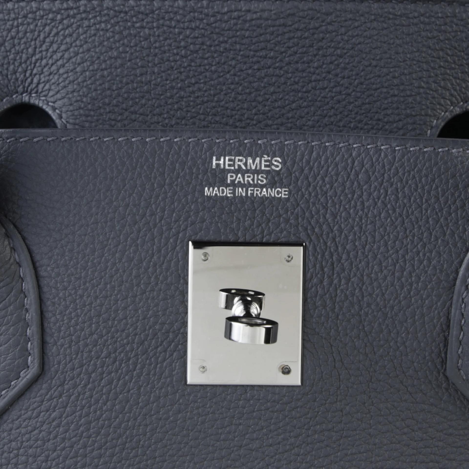 ランク SA HERMÈS エルメス バーキン40 アルドワーズ (85) トゴ シルバー金具 K刻印 (2025) - 9