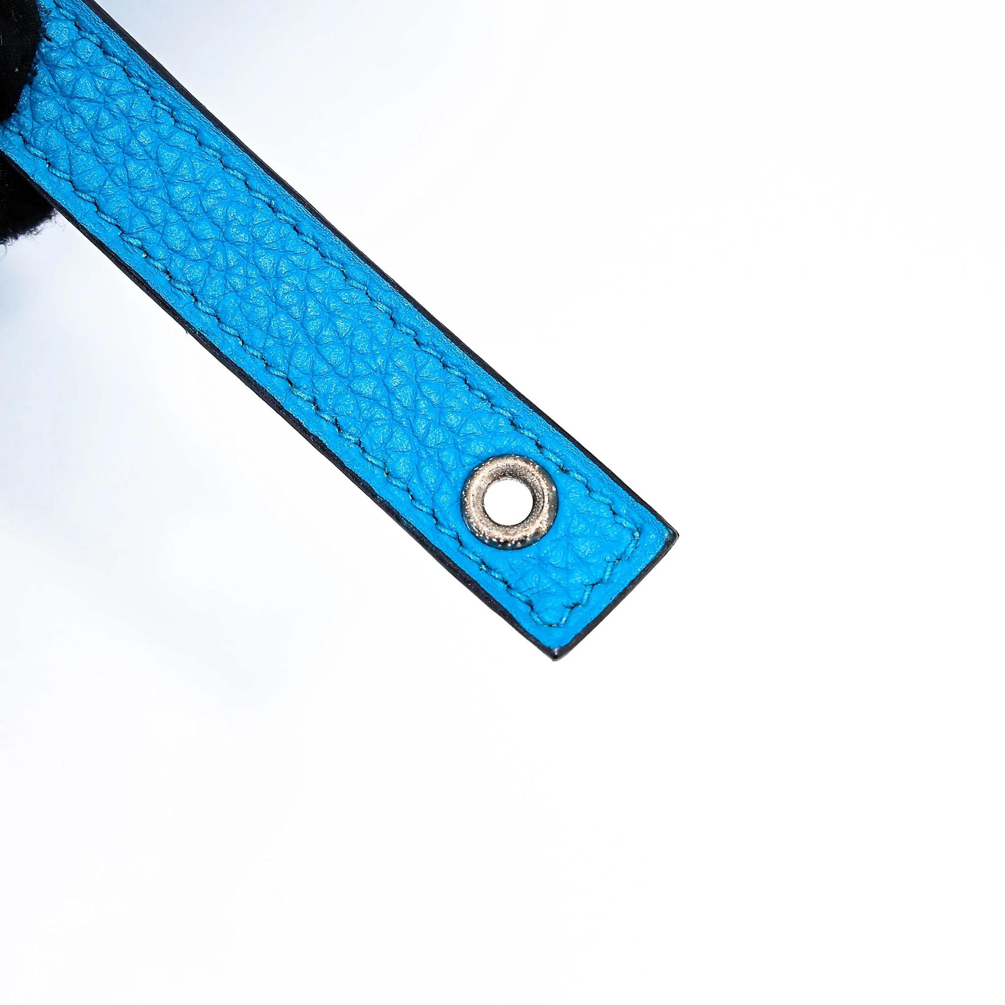 ランク A HERMÈS エルメス ピコタンロックPM ブルーフリーダ (0F) トリヨン シルバー金具 Y刻印 (2020) - 14