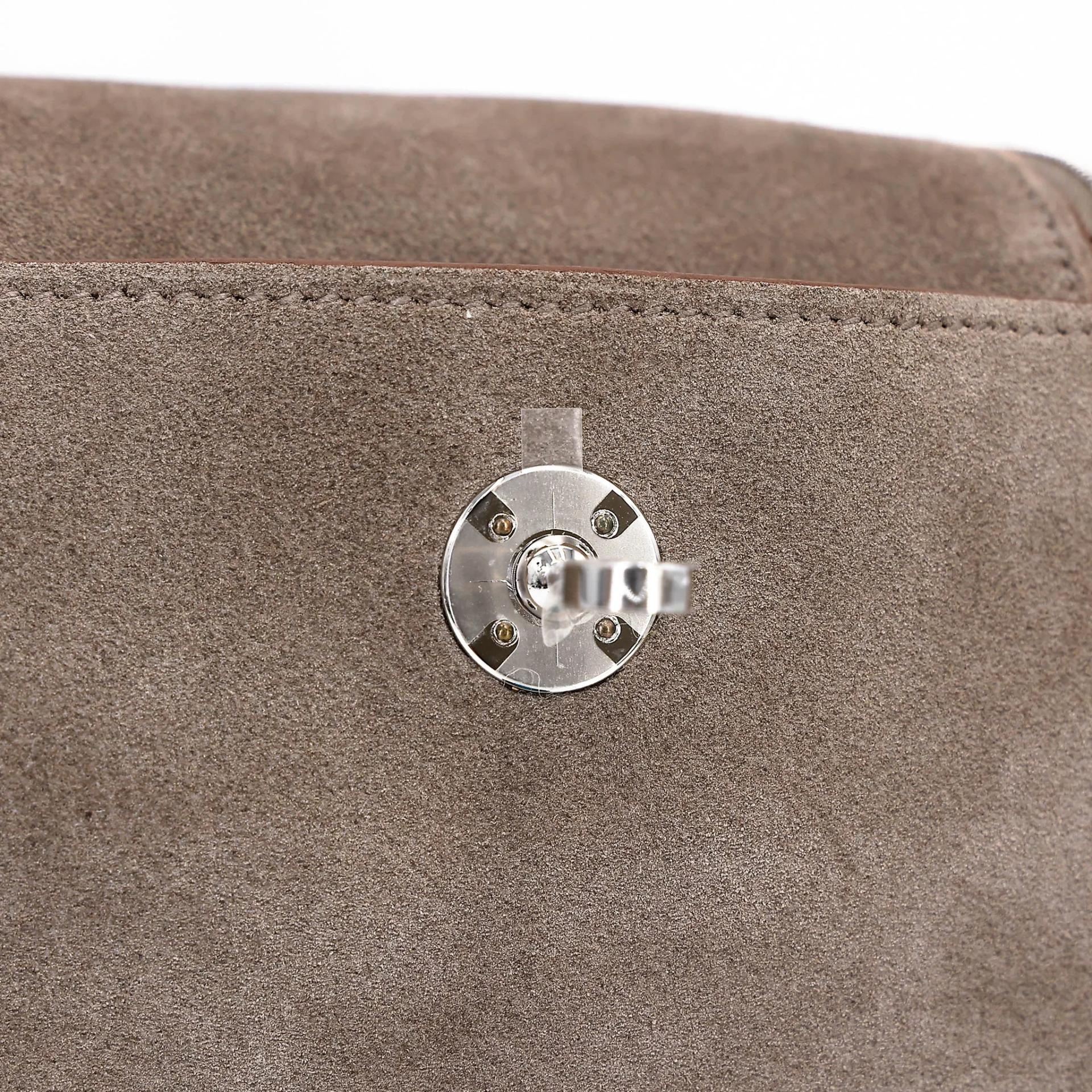 Brand New ( Rank N ) HERMÈS Mini Lindy II Etoupe (18) Grizzly Swift Palladium hardware G (2026) - 13