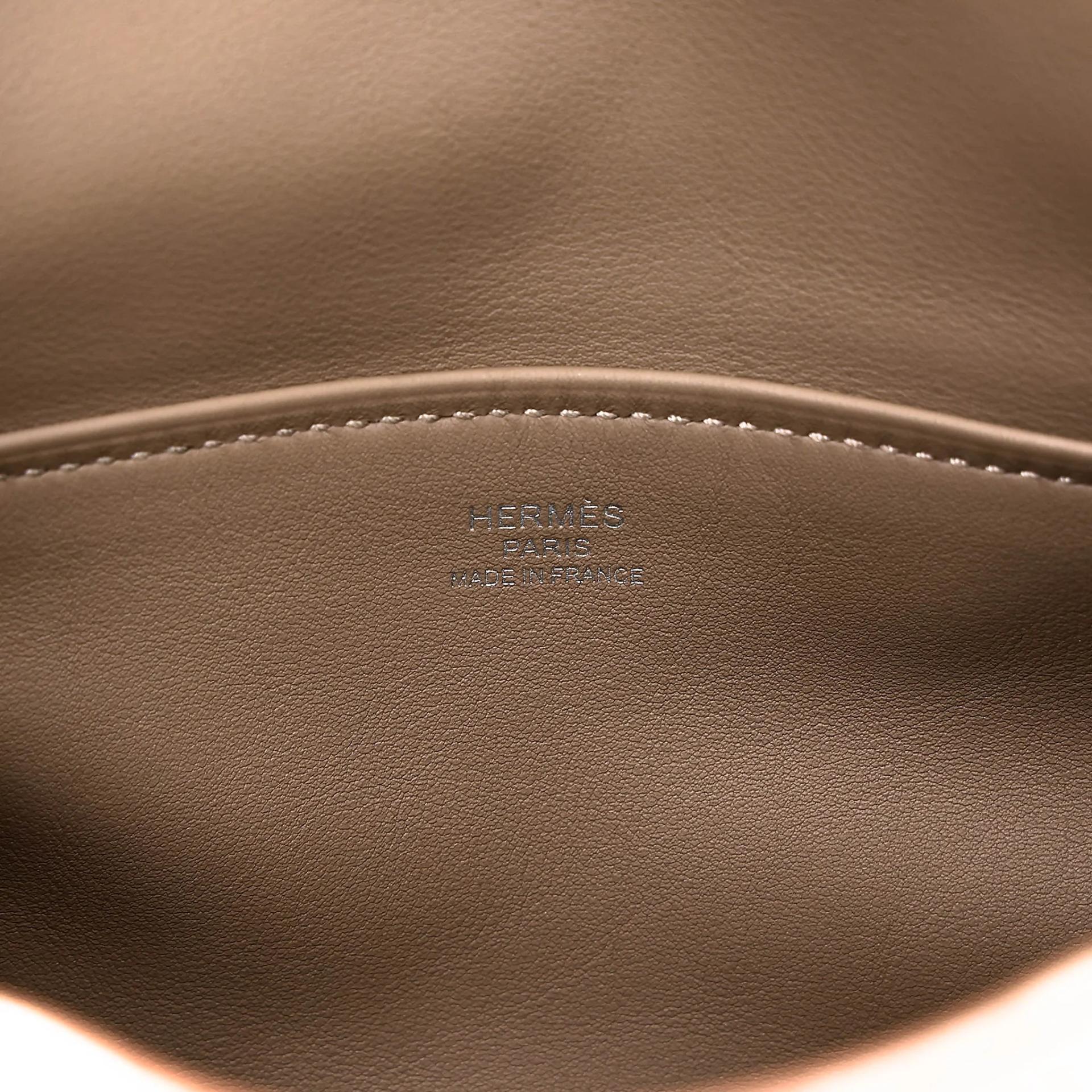Brand New ( Rank N ) HERMÈS Mini Lindy II Etoupe (18) Grizzly Swift Palladium hardware G (2026) - 15