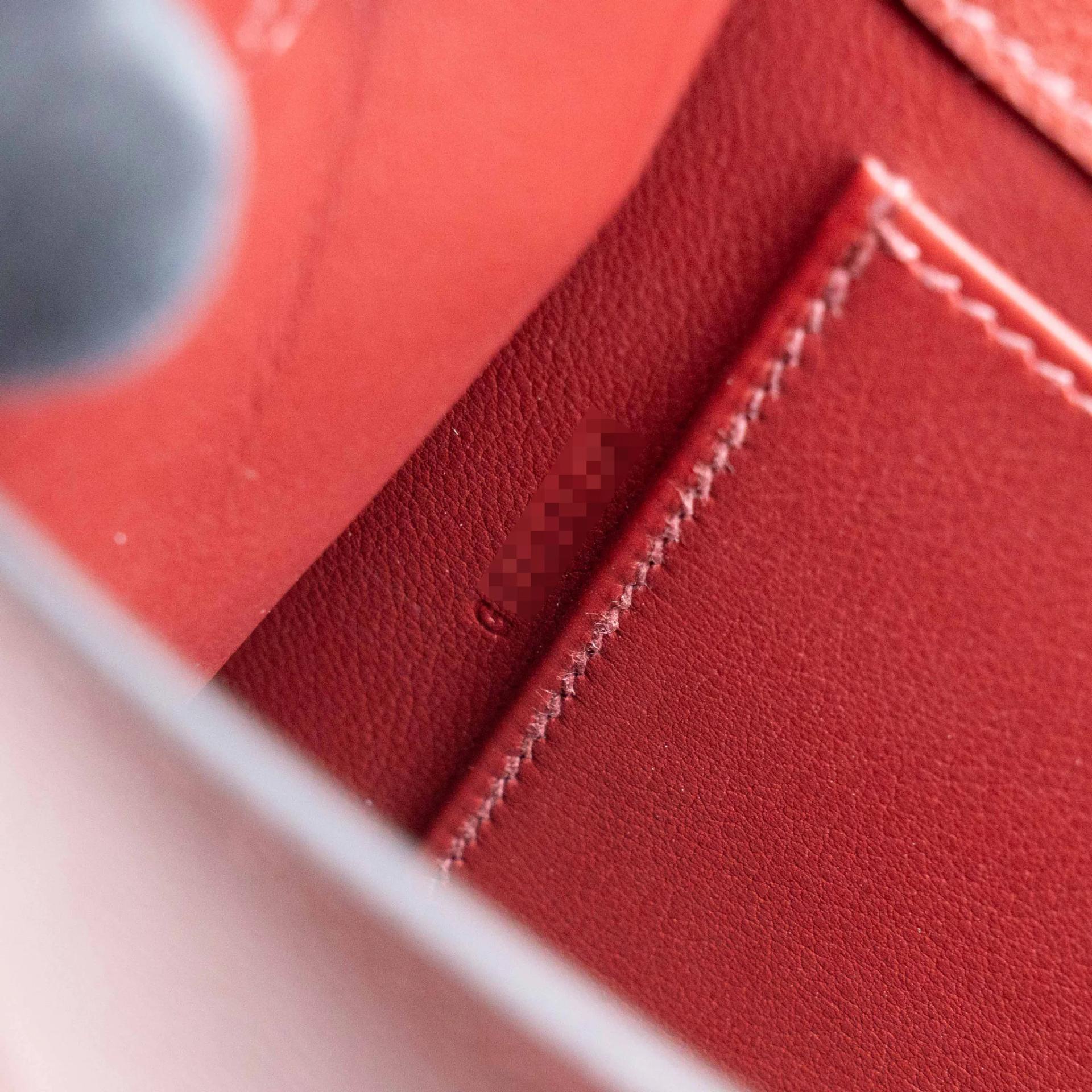 Brand New ( Rank N ) HERMÈS Kelly Danse Rouge H (55) Evercolor Palladium hardware G (2026) - 14