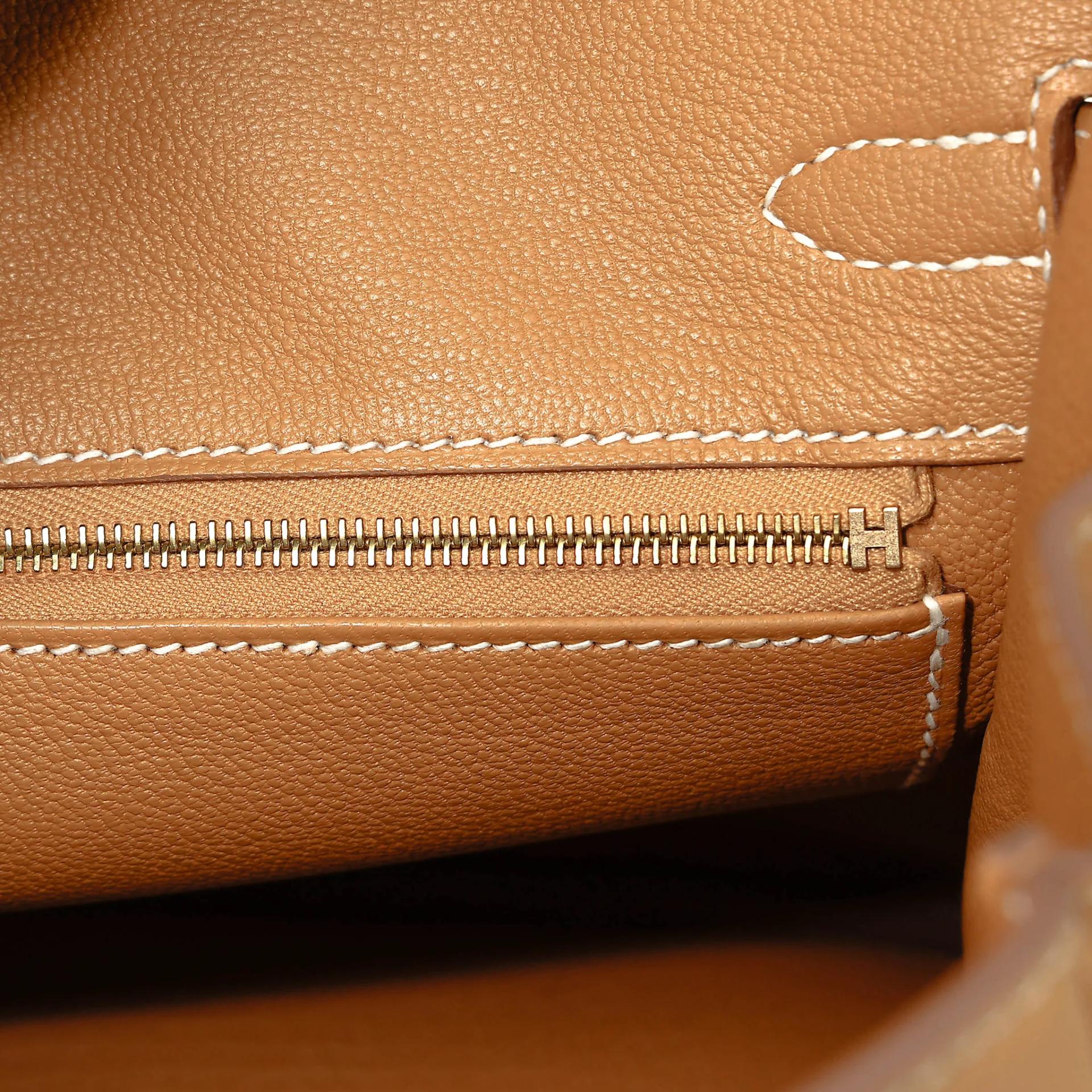 ランク N 新品 HERMÈS エルメス バーキン25 ナチュラルサブレ (21) トゴ ゴールド金具 K刻印 (2025) - 12