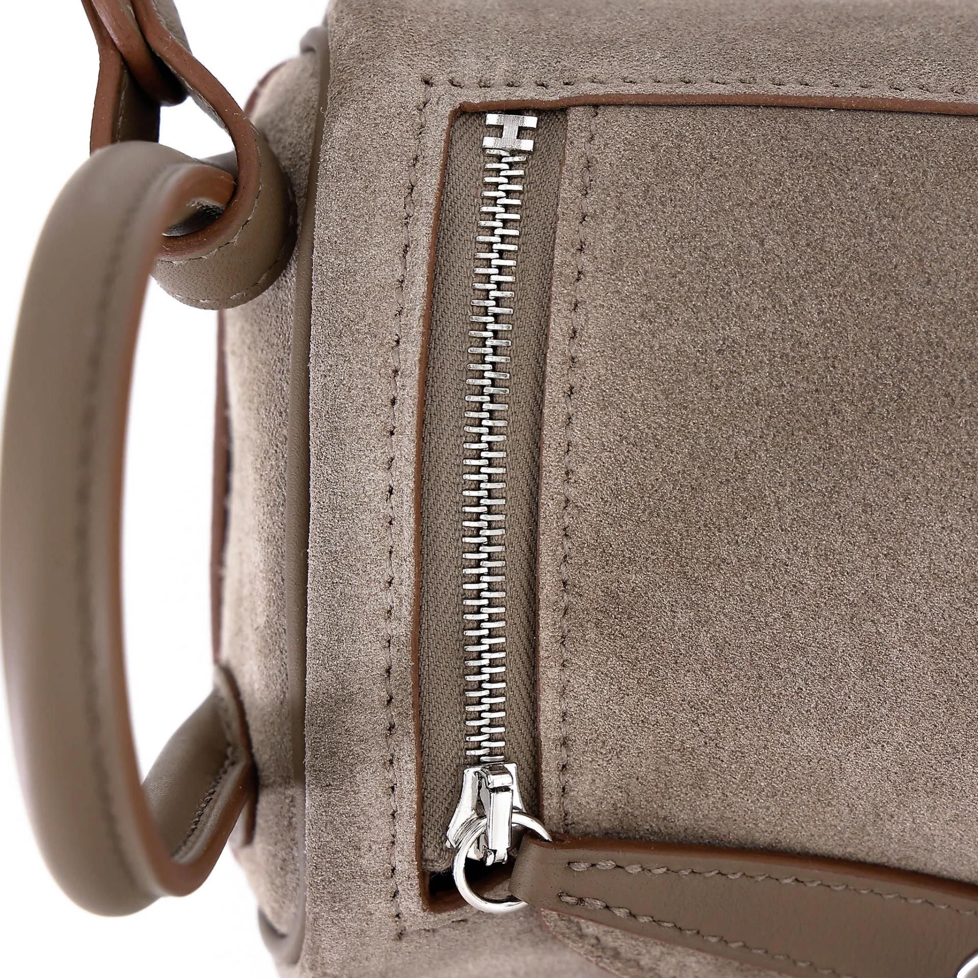 Brand New ( Rank N ) HERMÈS Mini Lindy II Etoupe (18) Grizzly Swift Palladium hardware G (2026) - 12
