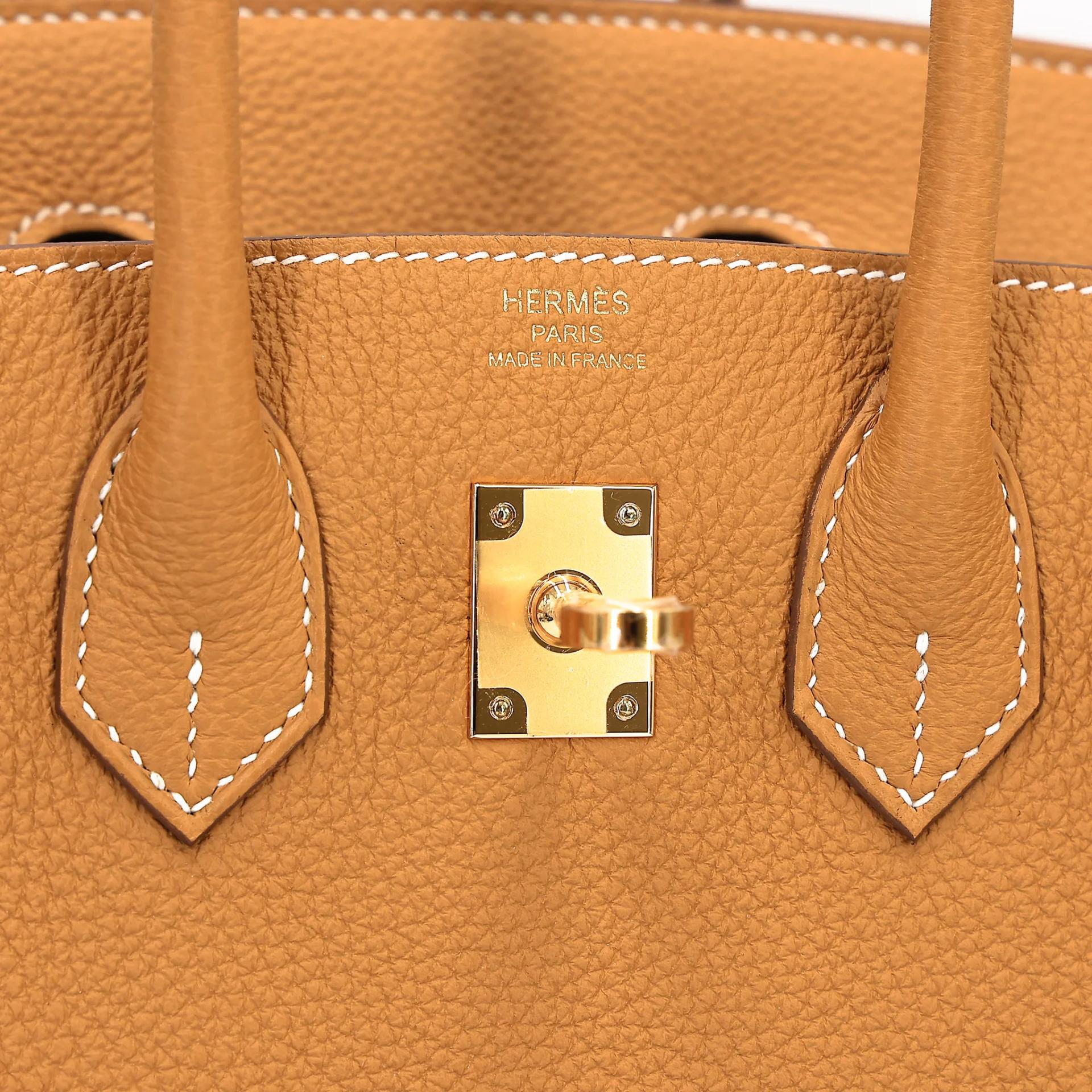 ランク N 新品 HERMÈS エルメス バーキン25 ナチュラルサブレ (21) トゴ ゴールド金具 K刻印 (2025) - 10
