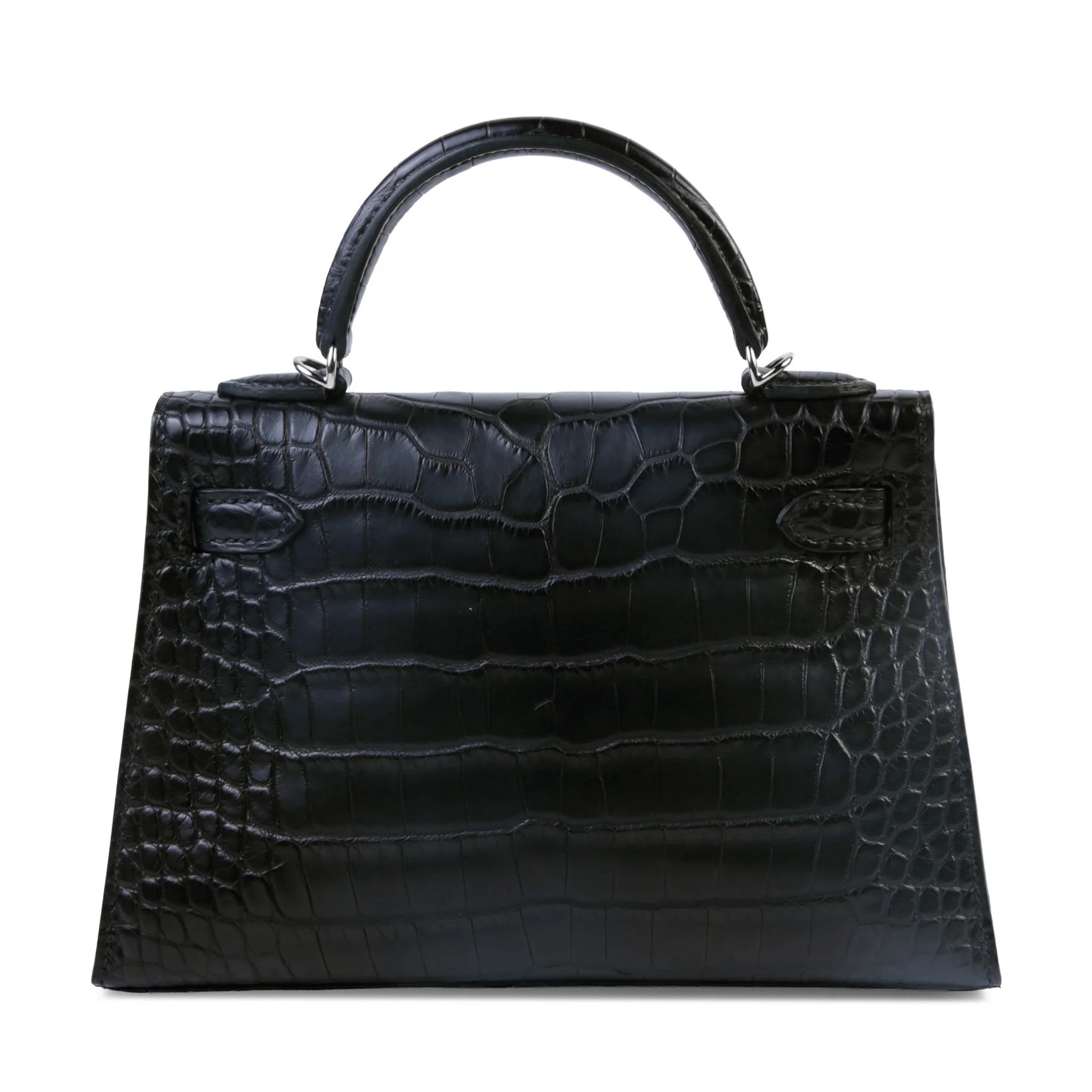 ランク NS 未使用品 HERMÈS エルメス ミニケリー2 ブラック (89) クロコダイル アリゲーター マット シルバー金具 G刻印 (2026) - 2