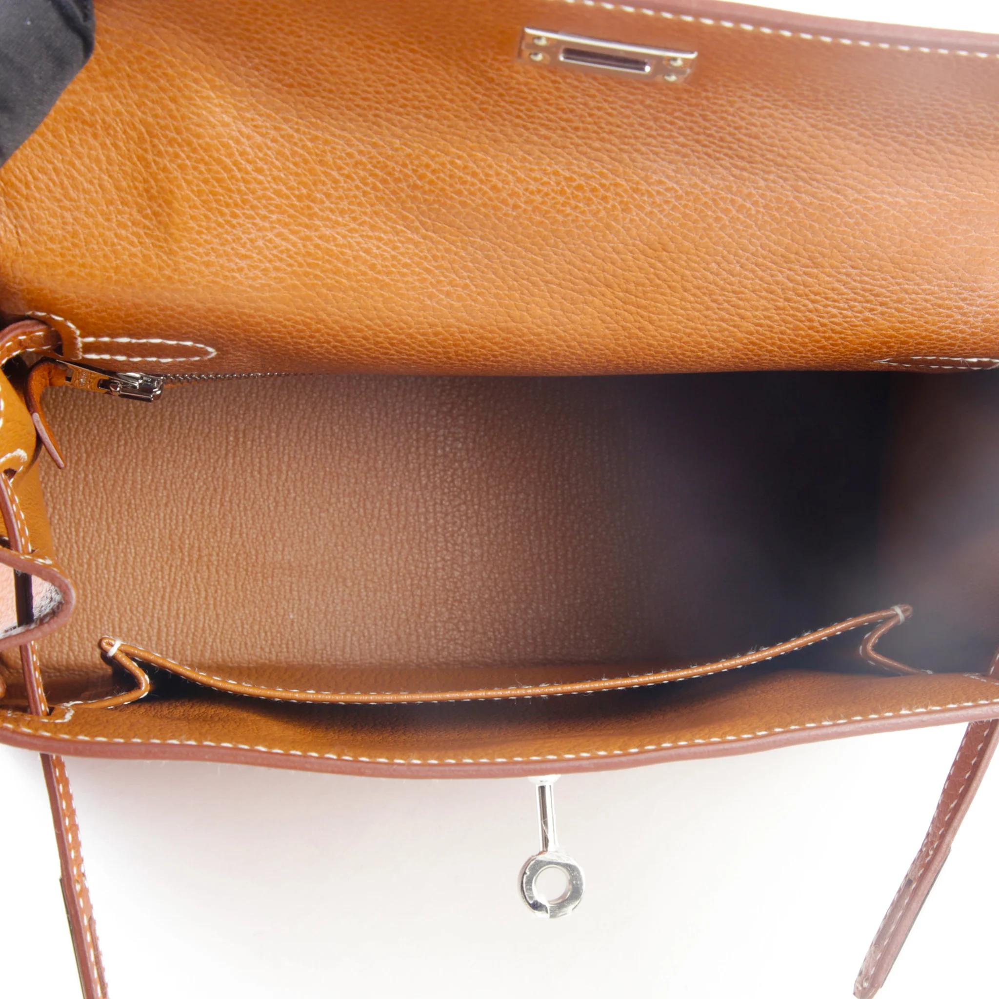 ランク SA HERMÈS エルメス ケリー25 内縫い フォーブ (34) バレニア フォーブル シルバー金具 B刻印 (2023) - 10