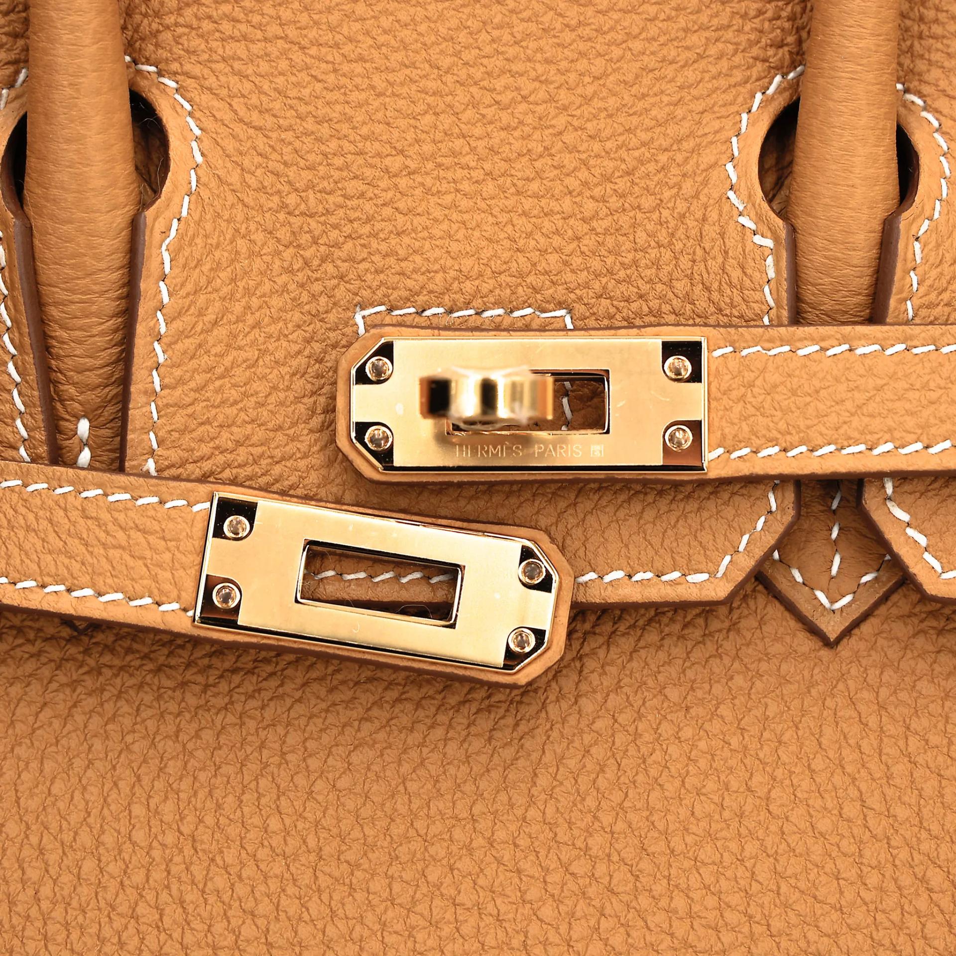 ランク N 新品 HERMÈS エルメス バーキン25 ナチュラルサブレ (21) トゴ ゴールド金具 K刻印 (2025) - 8