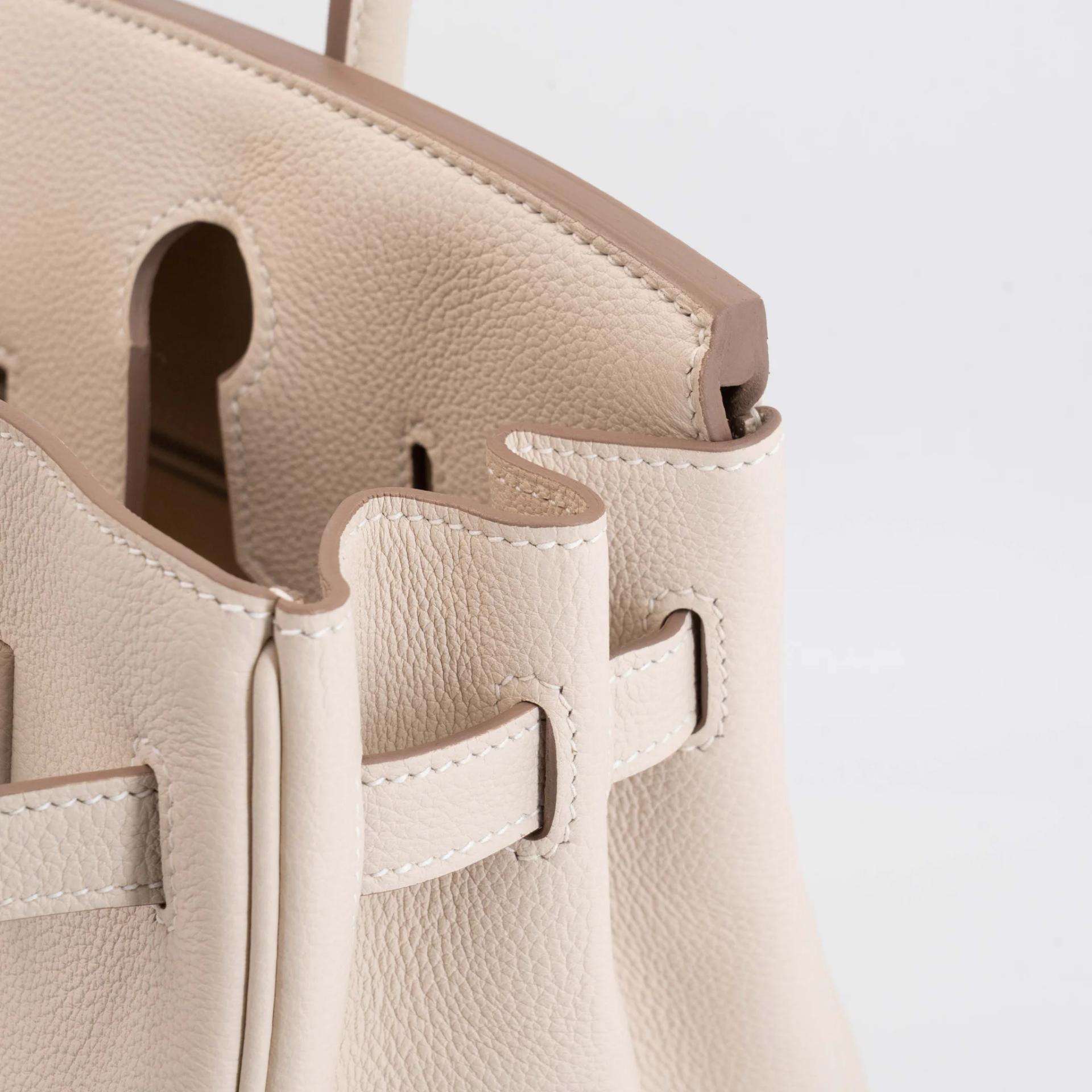 Brand New ( Rank N ) HERMÈS Birkin 30 Craie (10) Togo Palladium hardware K (2025) - 11