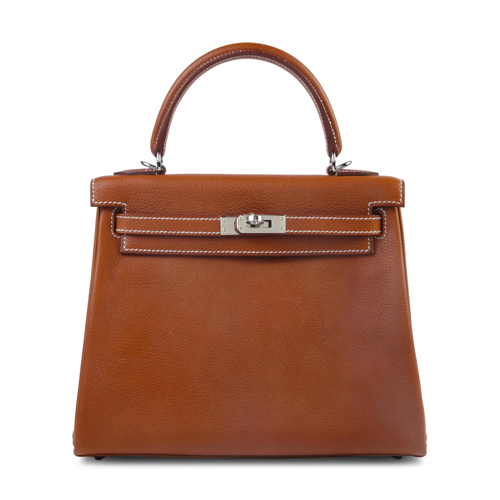 ランク SA HERMÈS エルメス ケリー25 内縫い フォーブ (34) バレニア フォーブル シルバー金具 B刻印 (2023) - 1