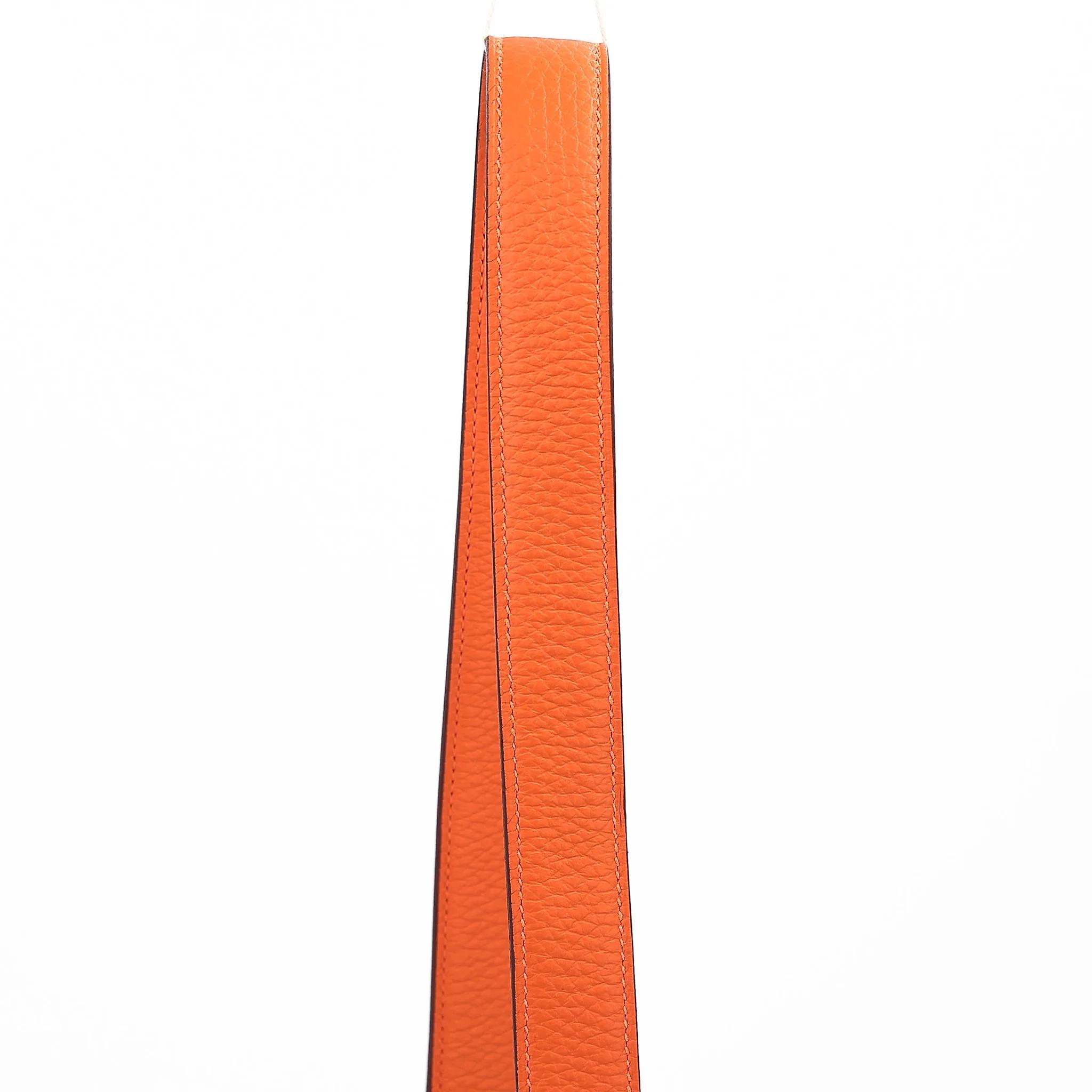 ランク SA HERMÈS エルメス ミニリンディ オレンジ (93) トリヨン ゴールド金具 B刻印 (2023) - 3