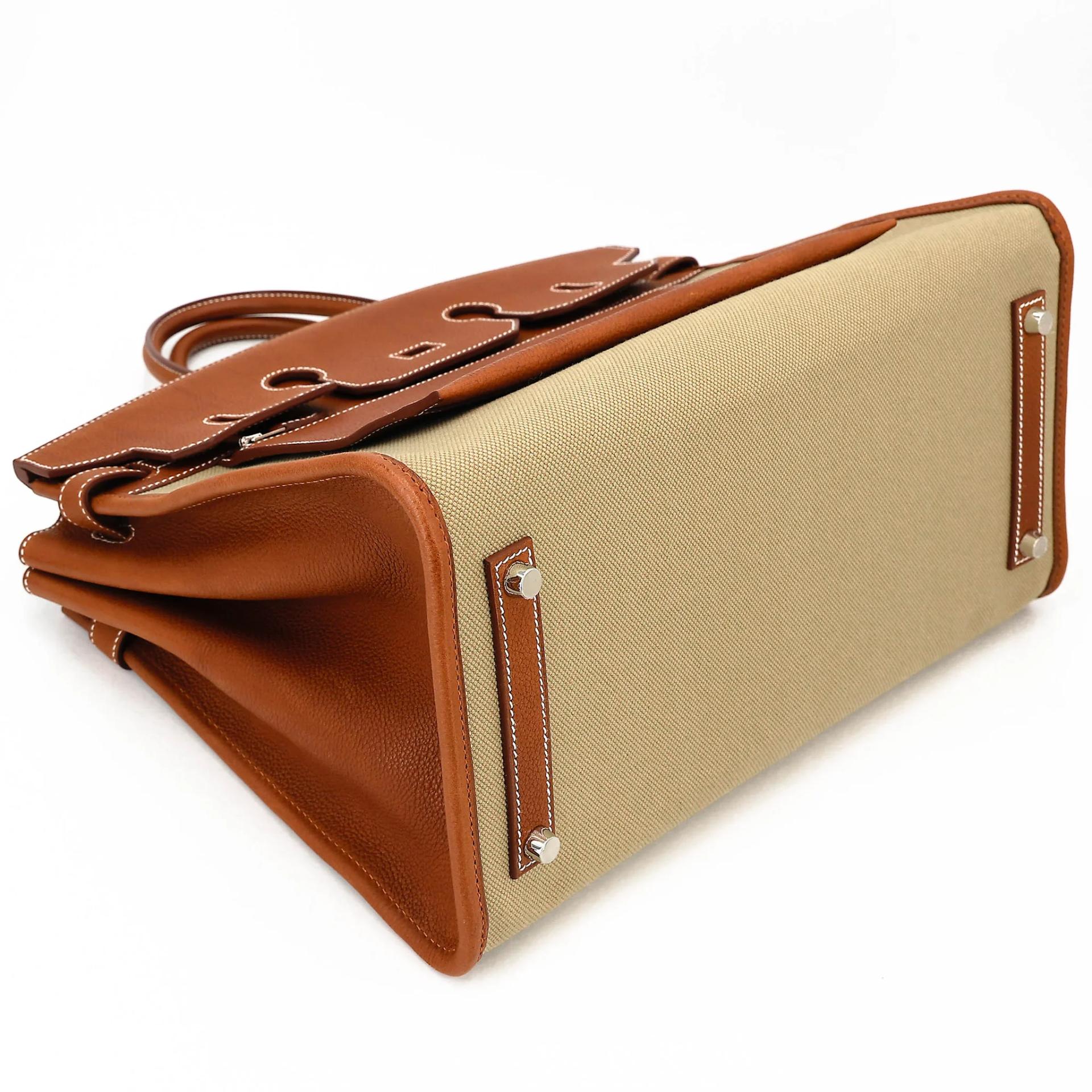 ランク N 新品 HERMÈS エルメス 限定品 バーキン35 アランヴェール フォーブ (34) フィセル (17) バレニア トワルアッシュ シルバー金具 G刻印 (2026) - 5