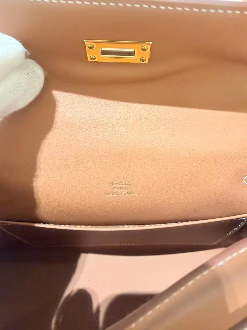 Brand New ( Rank N ) HERMÈS Kelly Pochette Gold (37) Swift Gold hardware G (2026) - 20