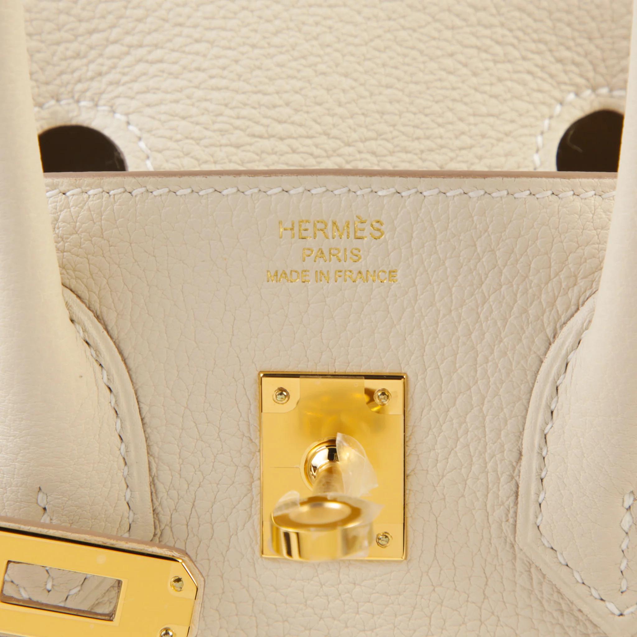 ランク N 新品 HERMÈS エルメス バーキン25 クレ (10) トゴ ゴールド金具 G刻印 (2026) - 9