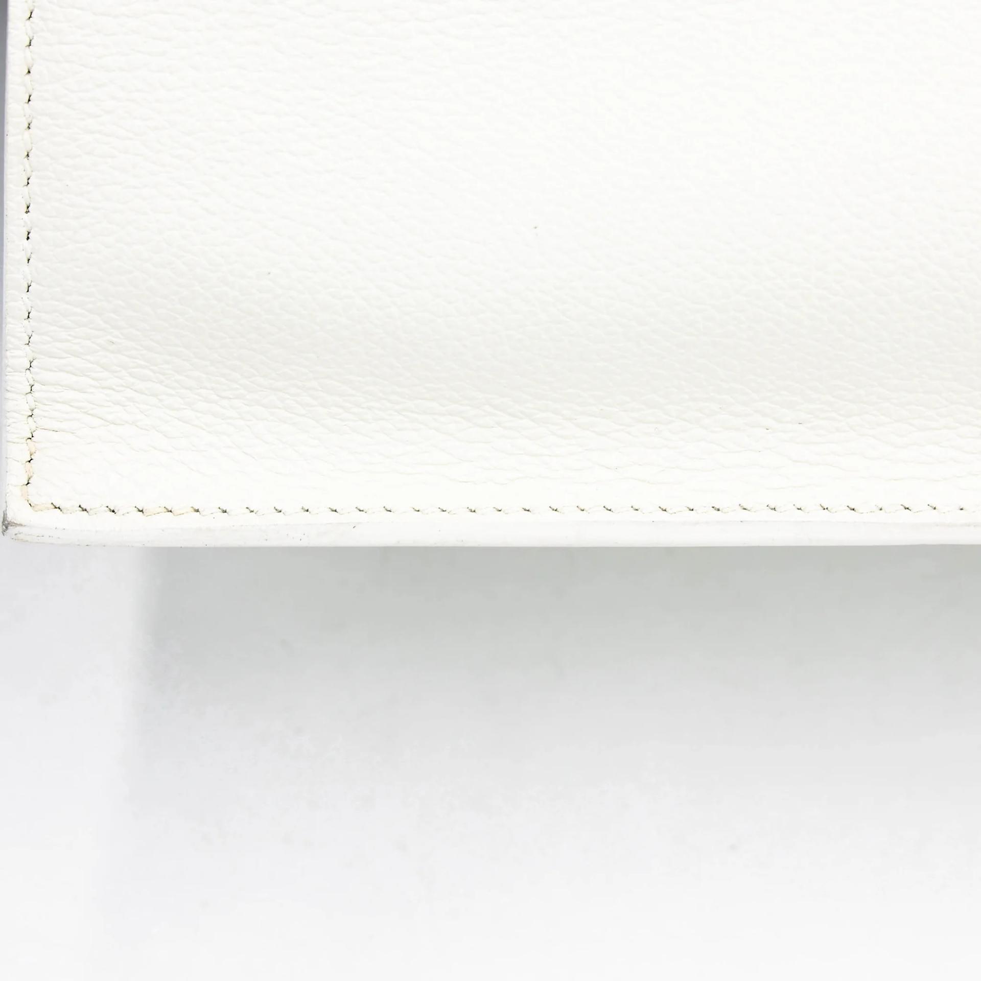 Very Good ( Rank A) HERMÈS Kelly Danse White (01) Evercolor Gold hardware U (2022) - 8