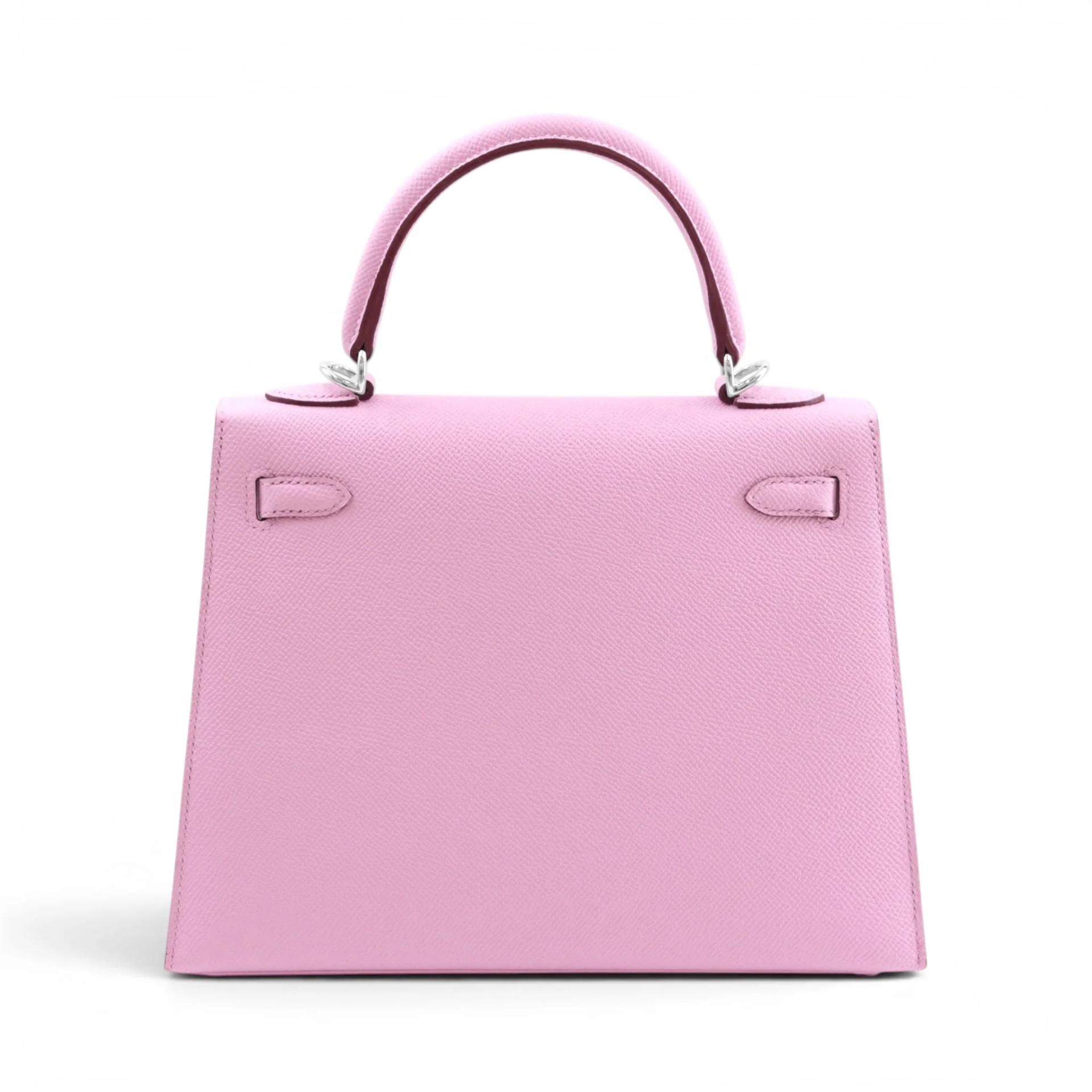 Brand New ( Rank N ) HERMÈS Kelly 25 Sellier Mauve Sylvestre (X9) Epsom Palladium hardware K (2025) - 2