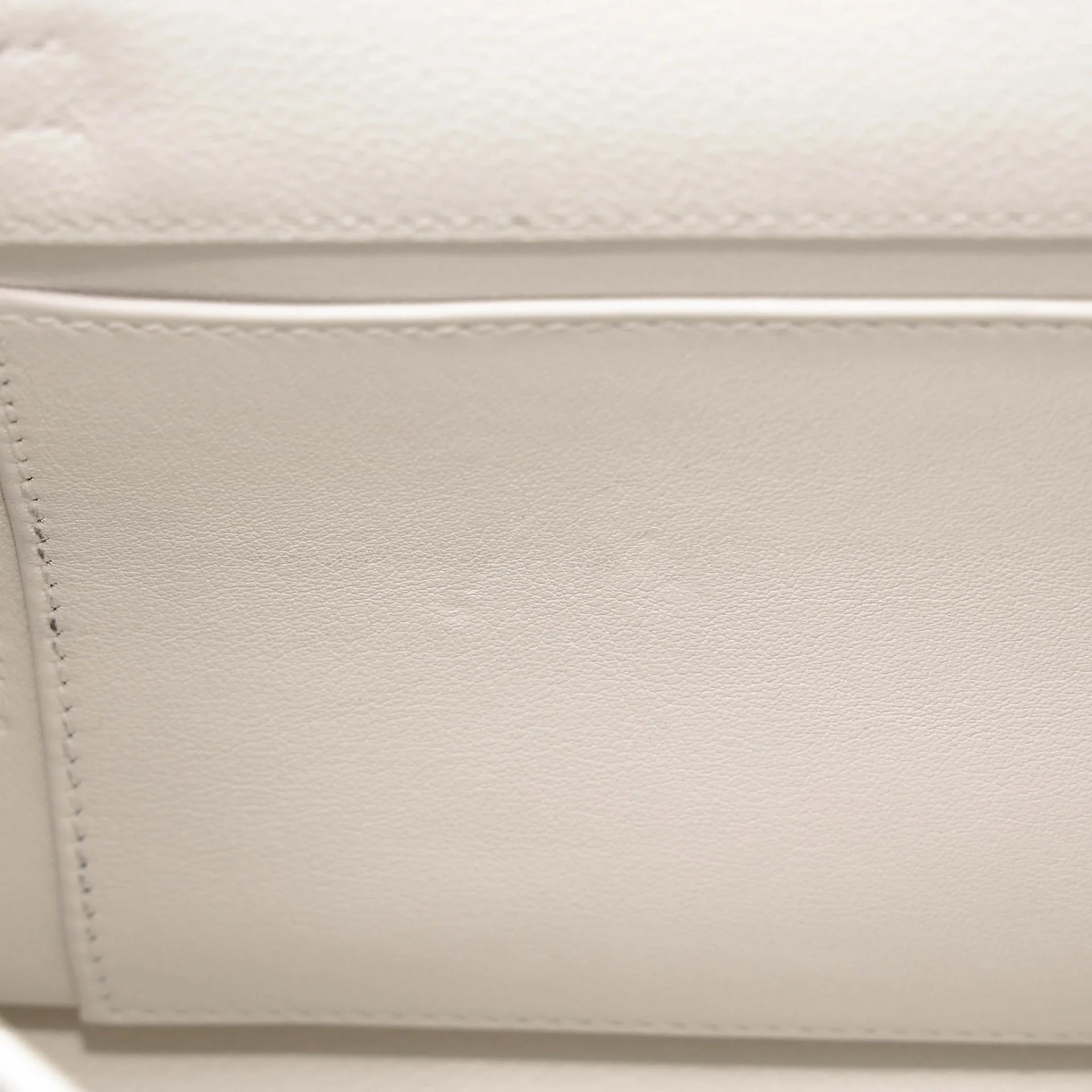 Very Good ( Rank A) HERMÈS Kelly Danse White (01) Evercolor Gold hardware U (2022) - 31