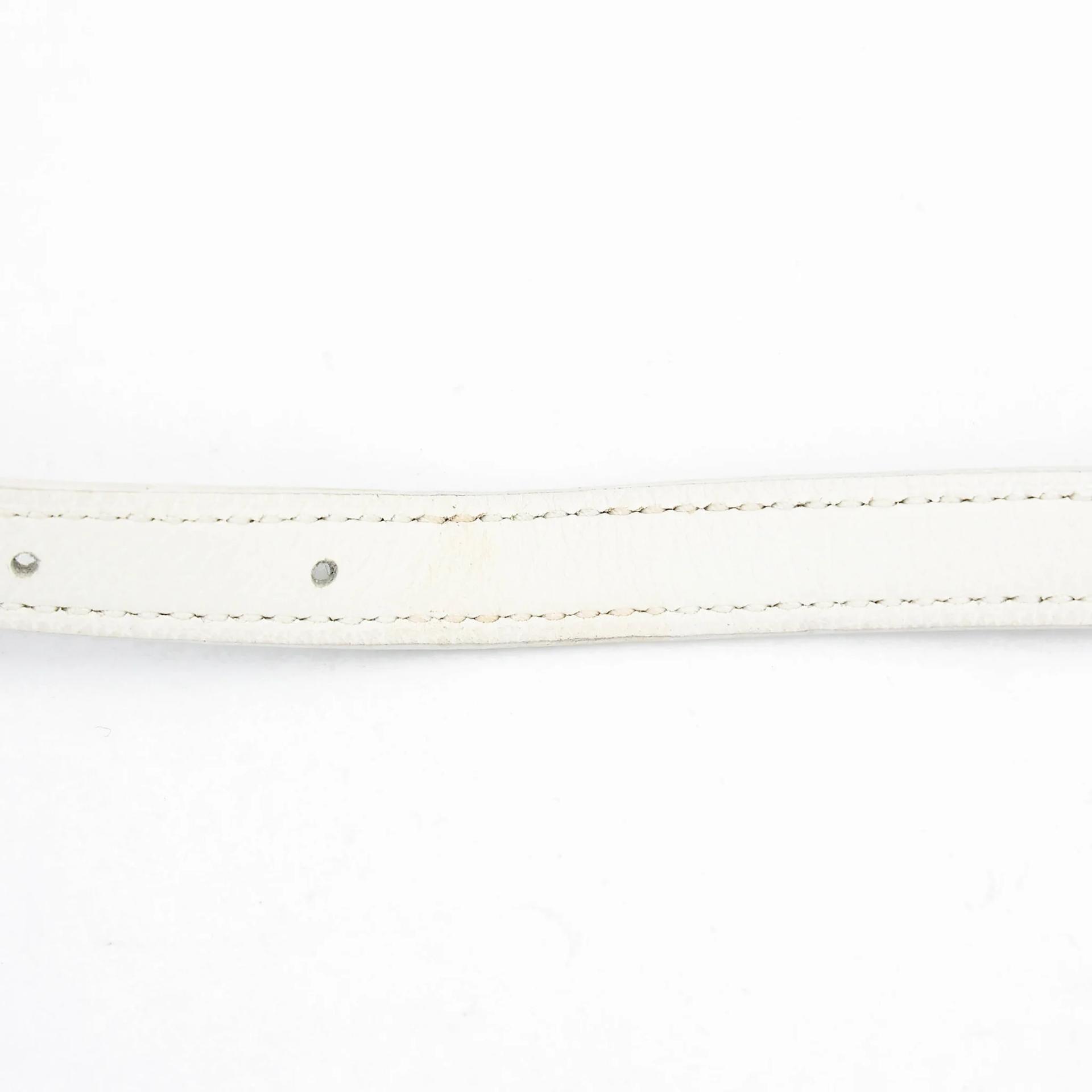 Very Good ( Rank A) HERMÈS Kelly Danse White (01) Evercolor Gold hardware U (2022) - 36