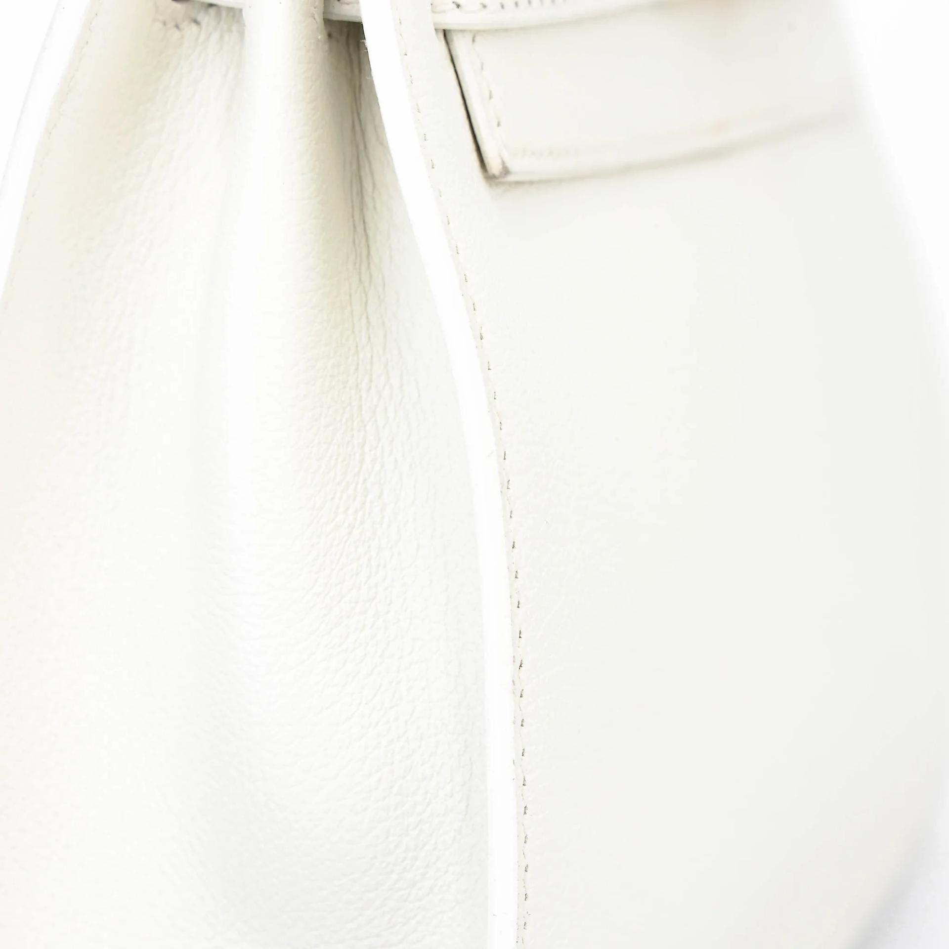Very Good ( Rank A) HERMÈS Kelly Danse White (01) Evercolor Gold hardware U (2022) - 14