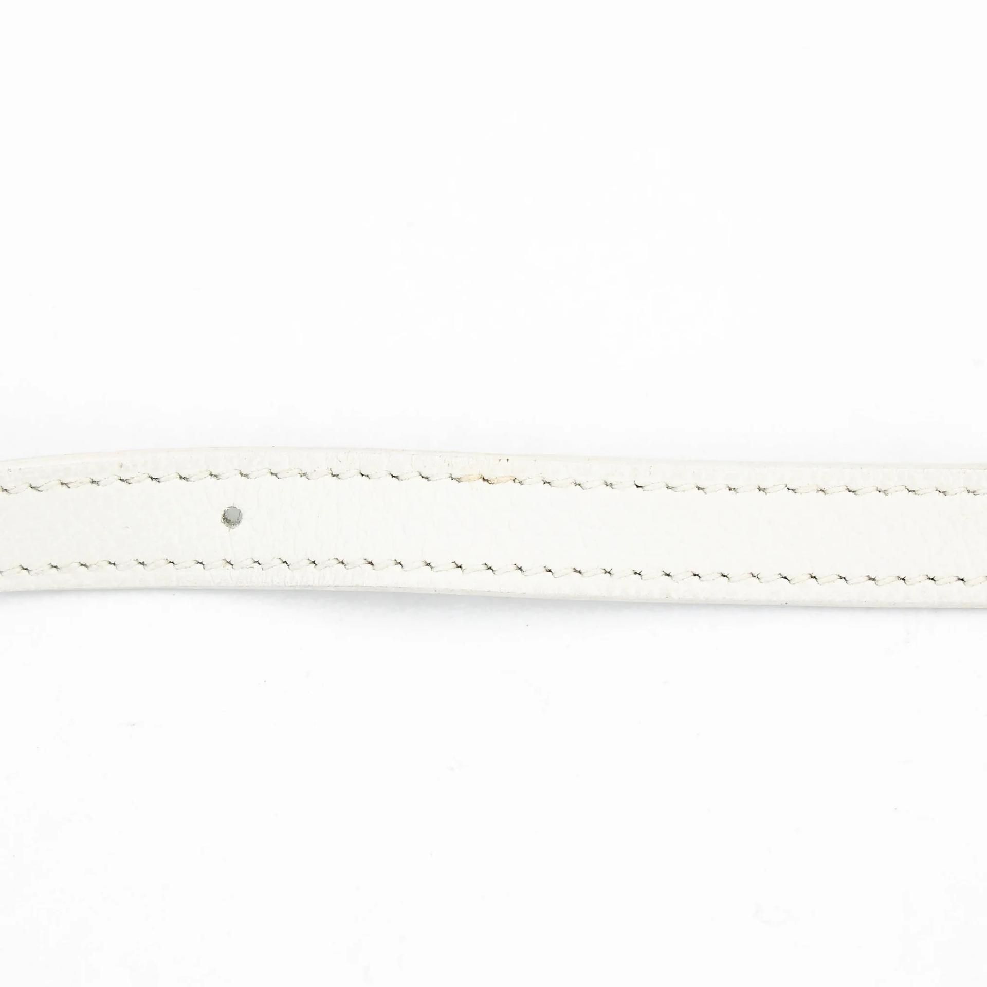 Very Good ( Rank A) HERMÈS Kelly Danse White (01) Evercolor Gold hardware U (2022) - 37