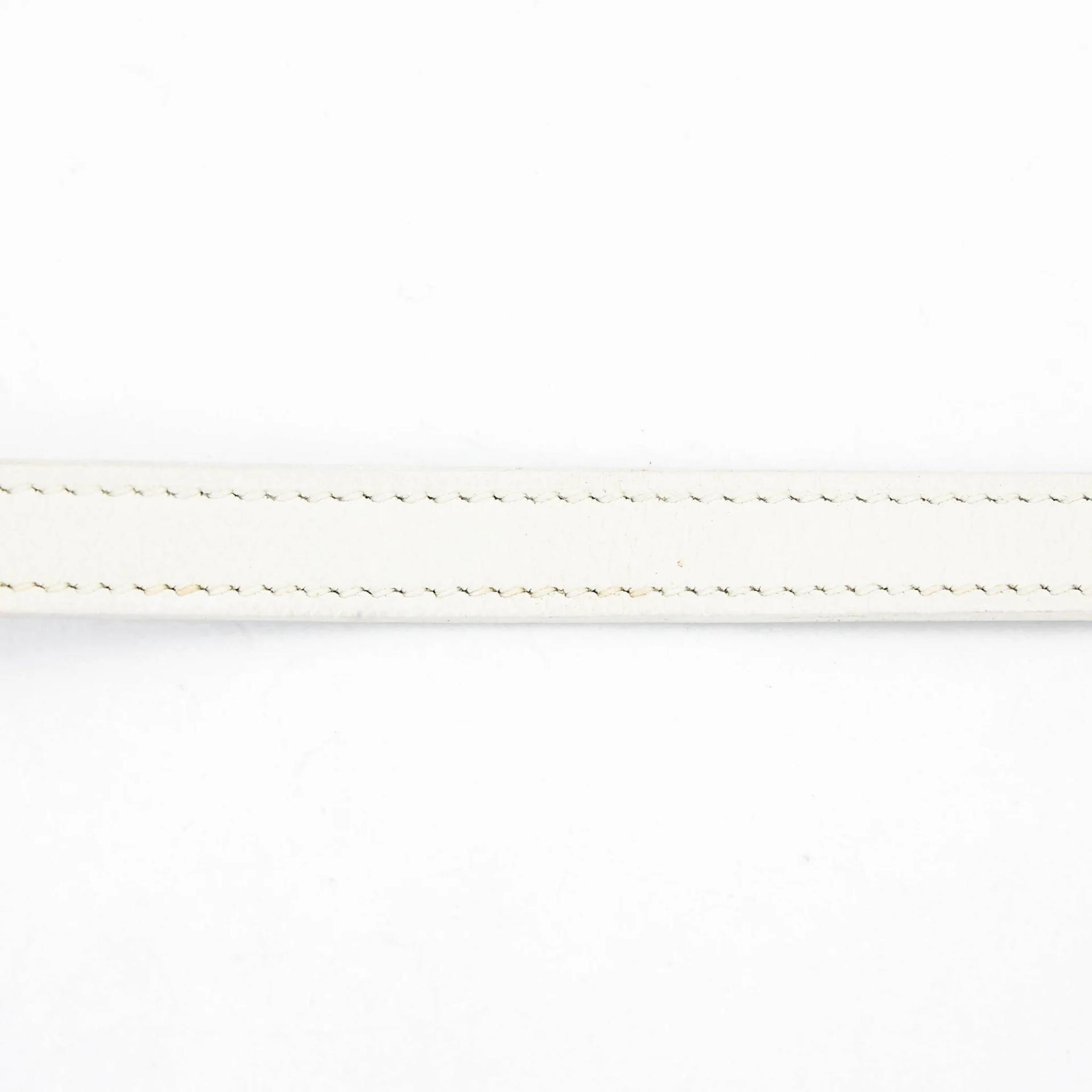 Very Good ( Rank A) HERMÈS Kelly Danse White (01) Evercolor Gold hardware U (2022) - 35