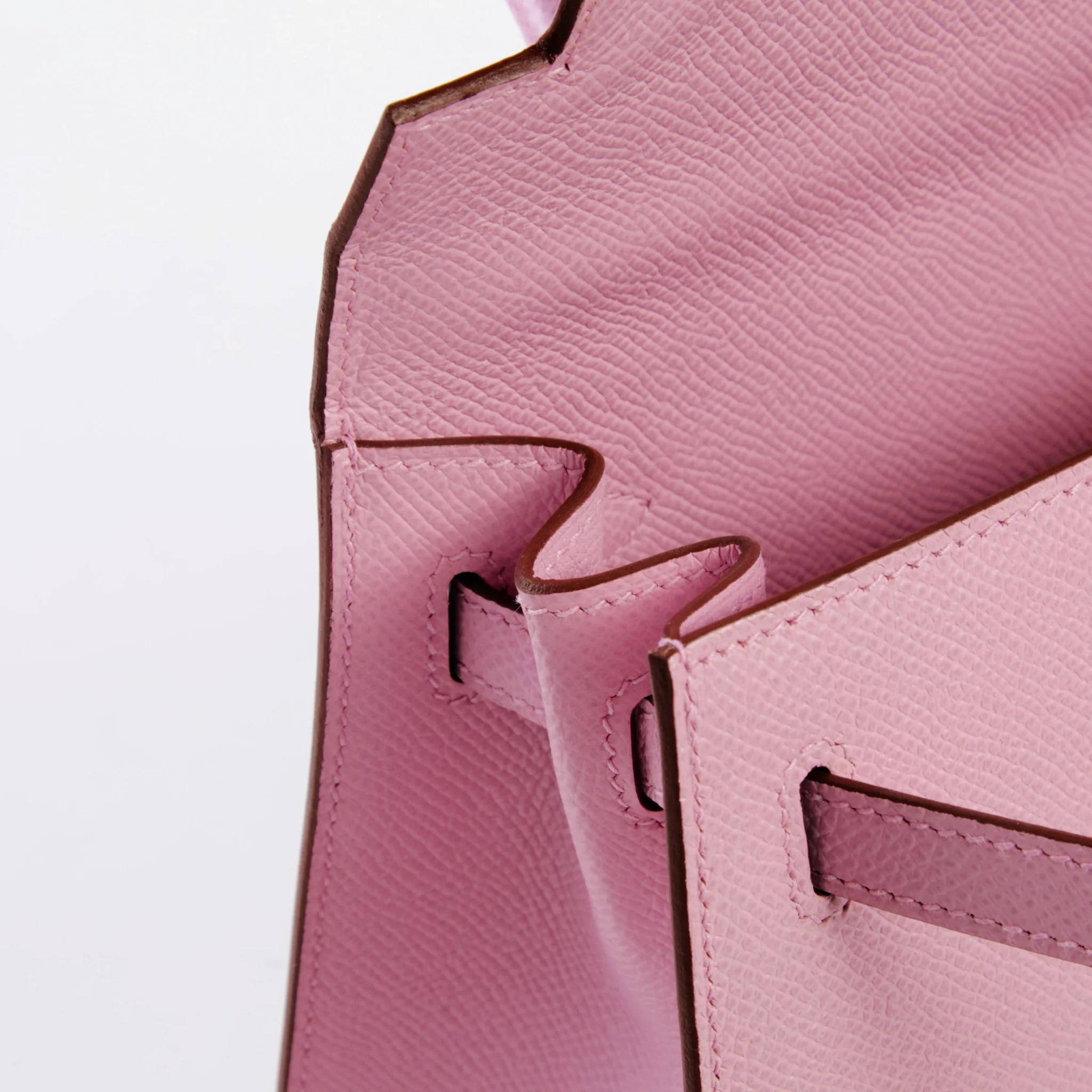 ランク NS 未使用品 HERMÈS エルメス ケリー25 セリエ モーヴシルベストル (X9) エプソン シルバー金具 U刻印 (2022) - 12