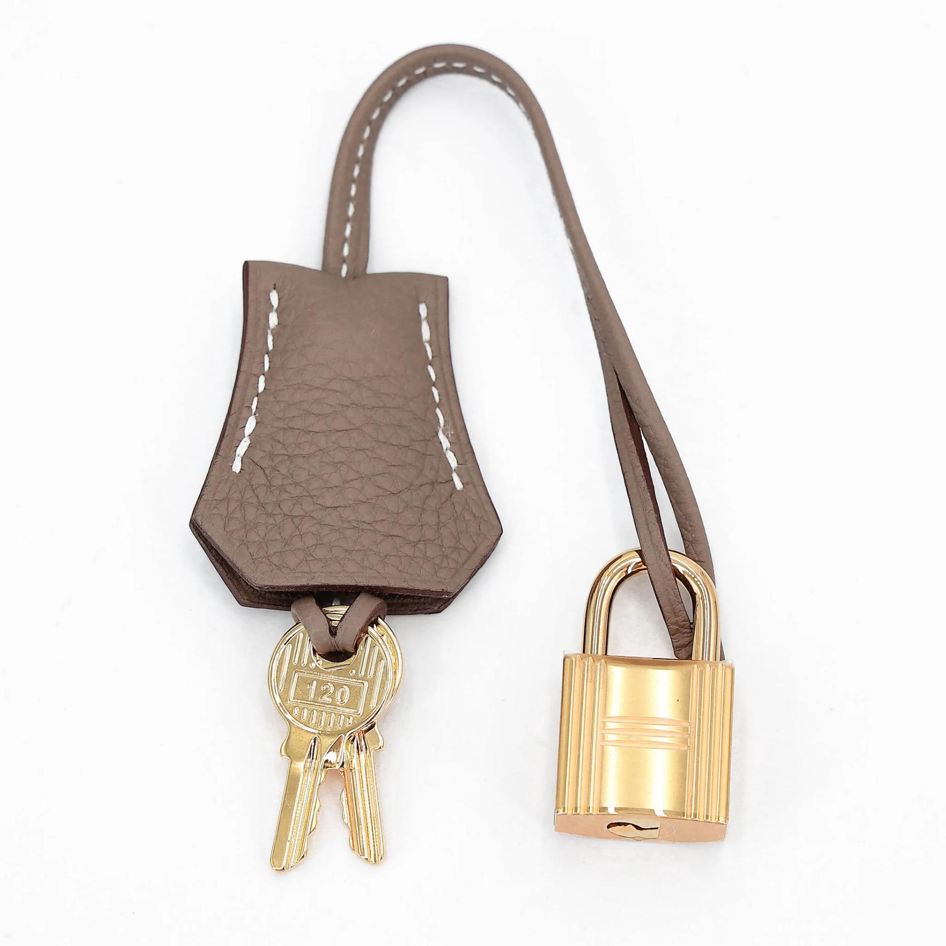 Brand New ( Rank N ) HERMÈS Birkin 25 Etoupe (18) Togo Gold hardware G (2026) - 15