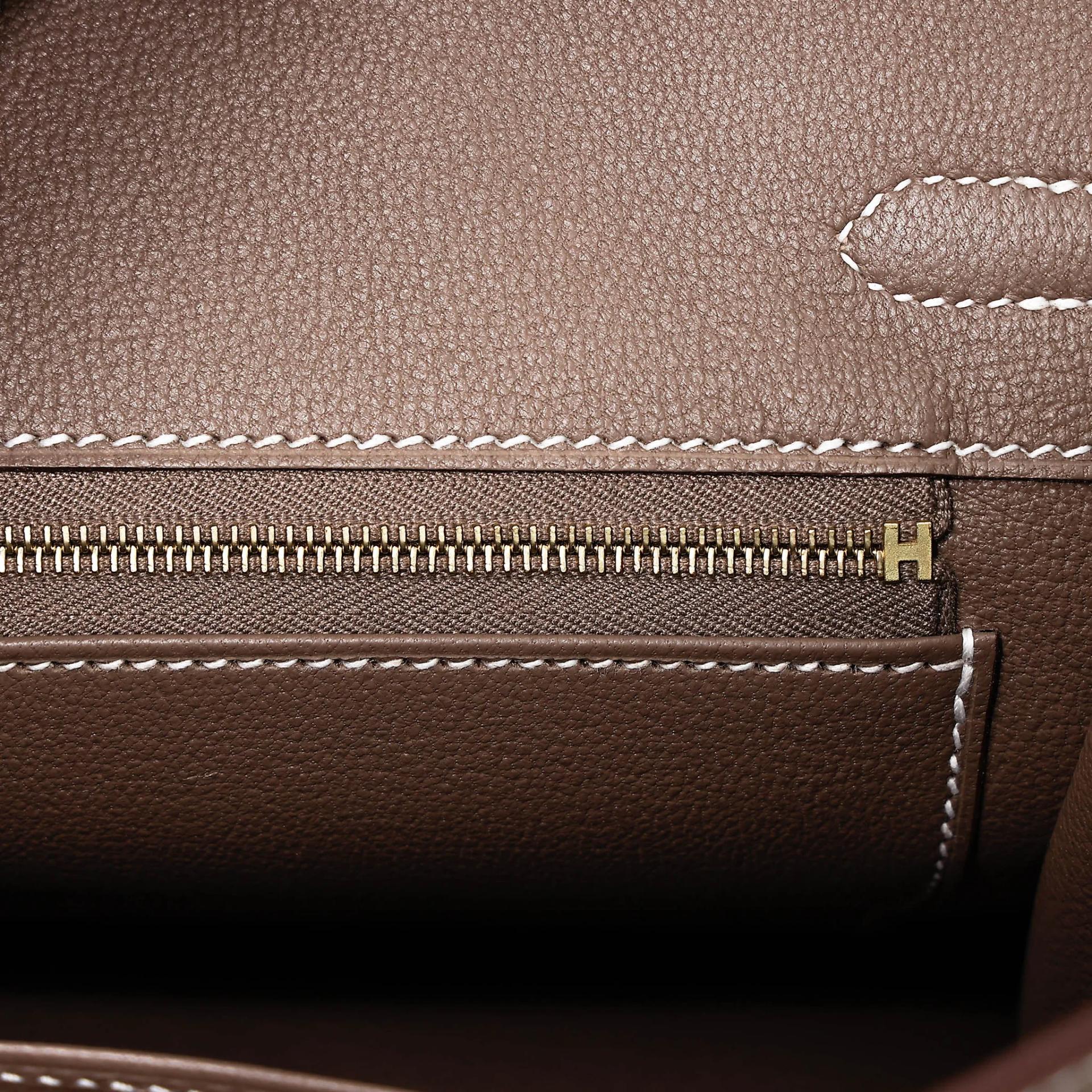Brand New ( Rank N ) HERMÈS Birkin 25 Etoupe (18) Togo Gold hardware G (2026) - 10