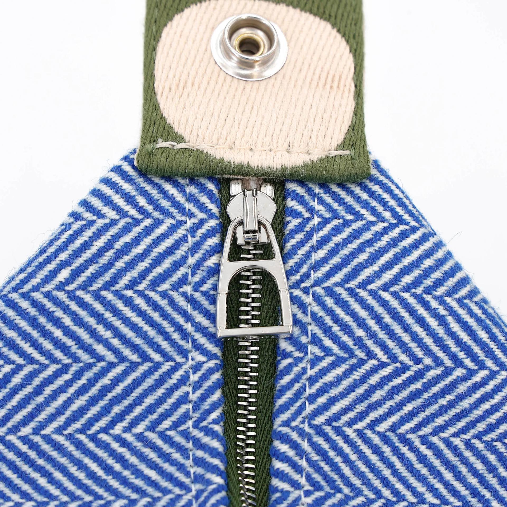 Brand New ( Rank N ) HERMÈS Bride-a-Brac Case GM Blue Canvas - 12
