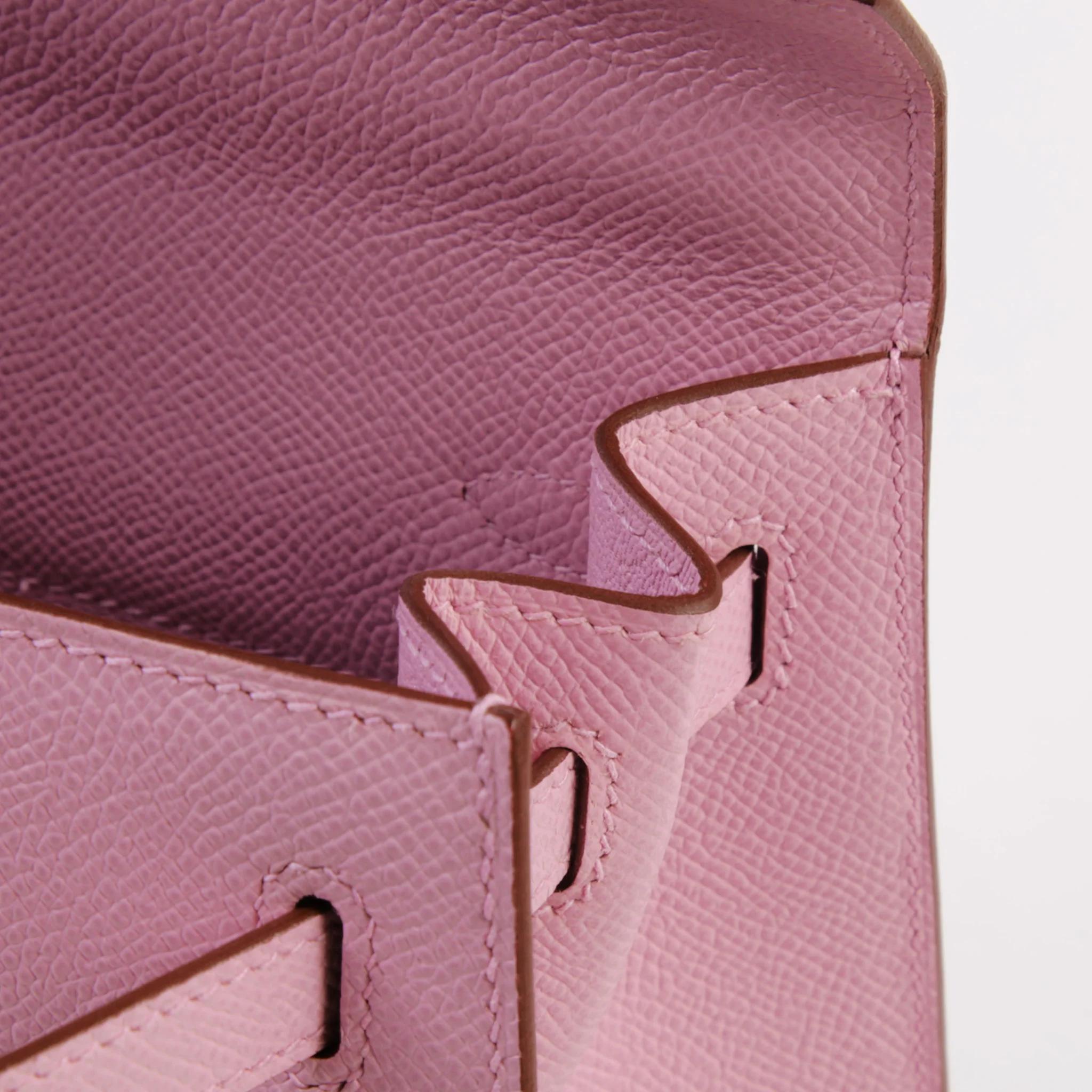 ランク NS 未使用品 HERMÈS エルメス ケリー25 セリエ モーヴシルベストル (X9) エプソン シルバー金具 U刻印 (2022) - 11