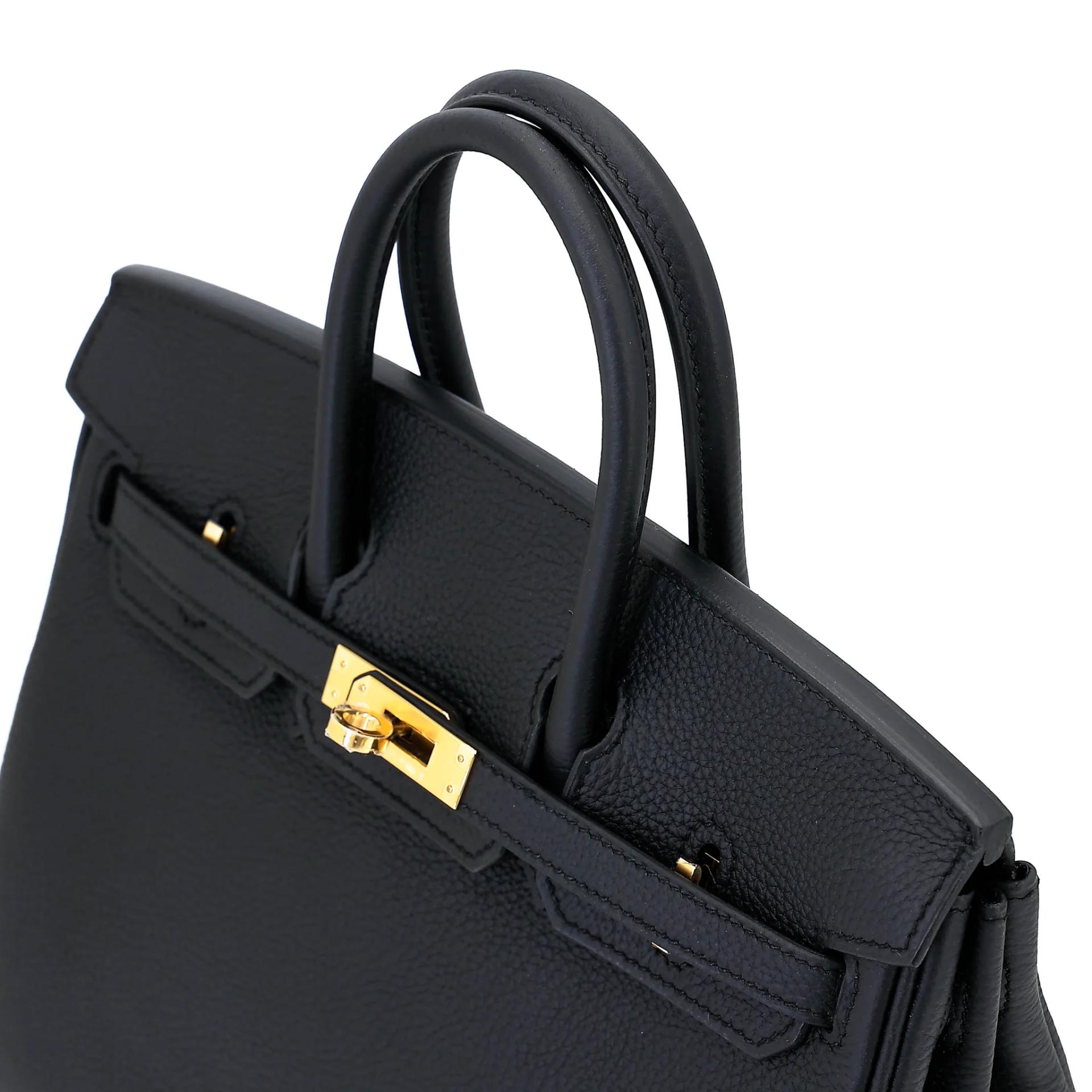 Brand New ( Rank N ) HERMÈS Birkin 25 Noir (89) Togo Gold hardware G (2026) - 3
