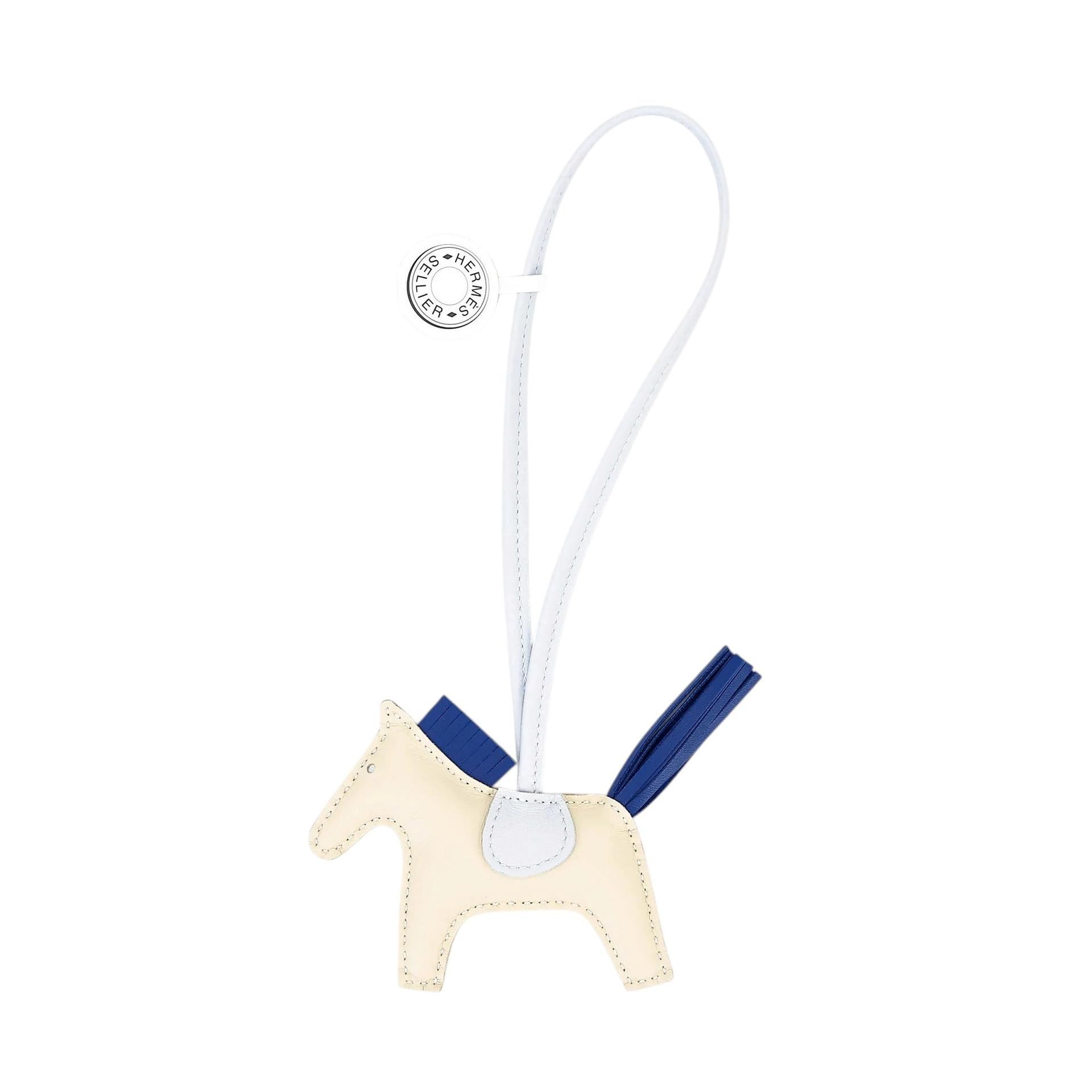 Brand New ( Rank N ) HERMÈS Rodeo PM Craie (10) Bleu France (71) Bleu Brume (T0) Agneau Milo W (2024) - 1