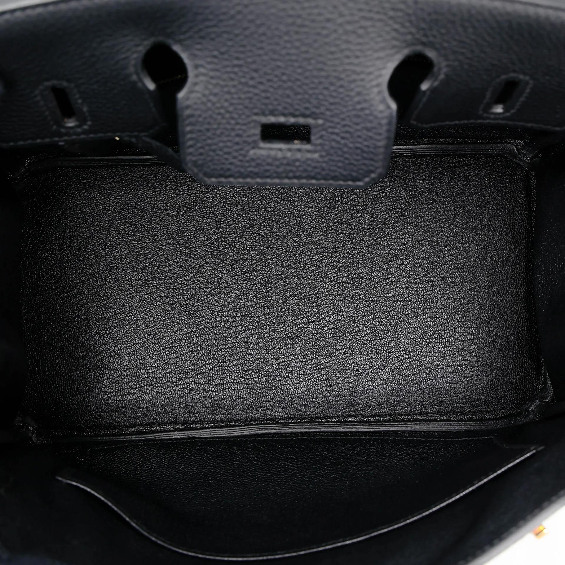 Brand New ( Rank N ) HERMÈS Birkin 25 Noir (89) Togo Gold hardware G (2026) - 15