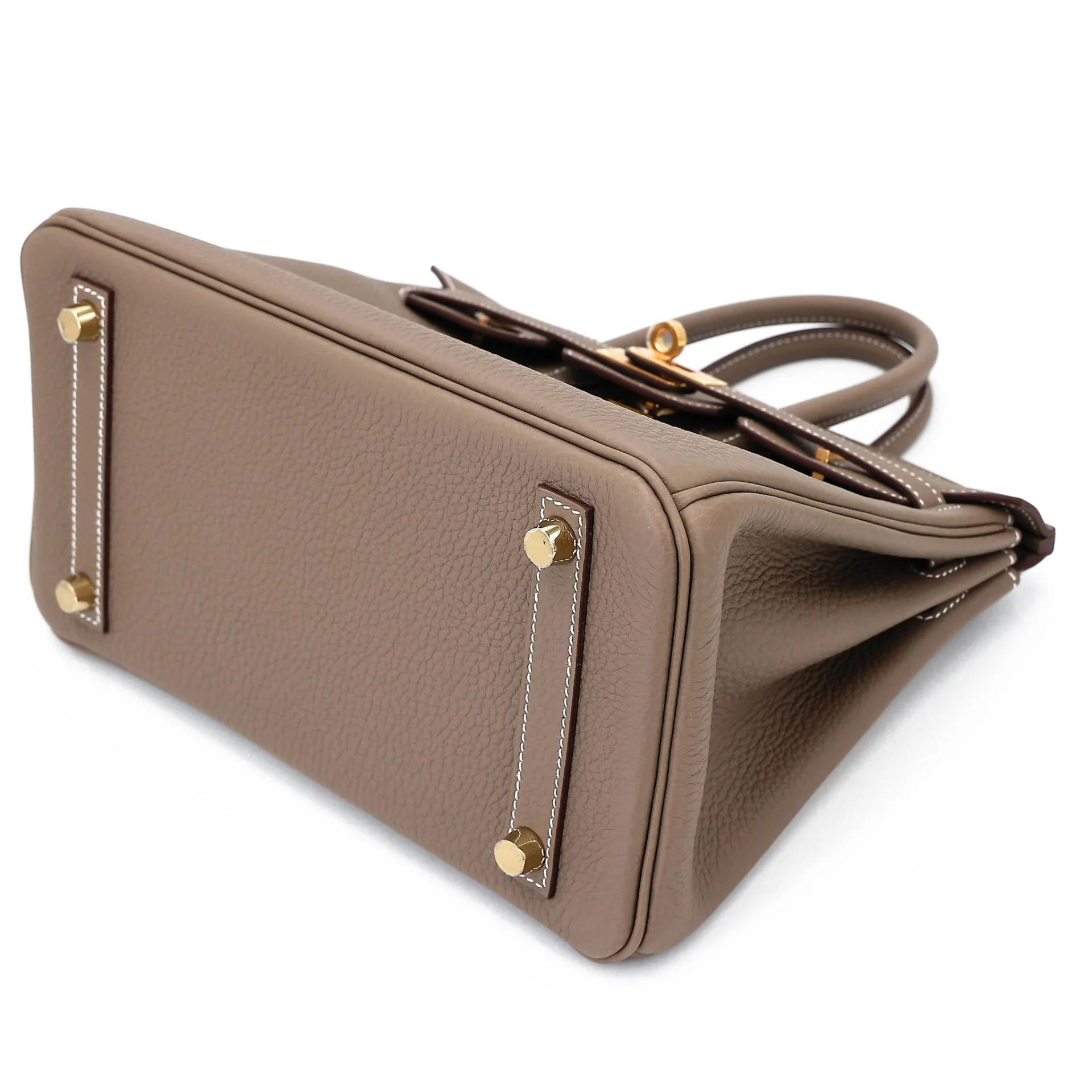 Brand New ( Rank N ) HERMÈS Birkin 25 Etoupe (18) Togo Gold hardware G (2026) - 4