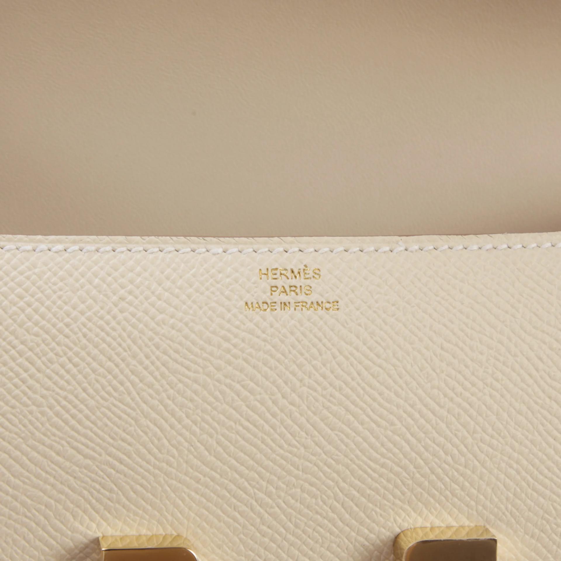 Unused ( Rank NS ) HERMÈS Constance Elan Craie (10) Epsom Permabrass hardware G (2026) - 10