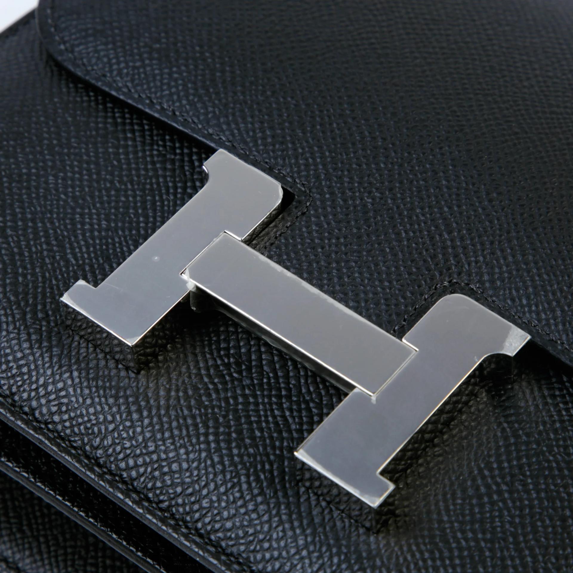 ランク SA HERMÈS エルメス コンスタンス3 ミニ ブラック (89) エプソン シルバー金具 W刻印 (2024) - 8